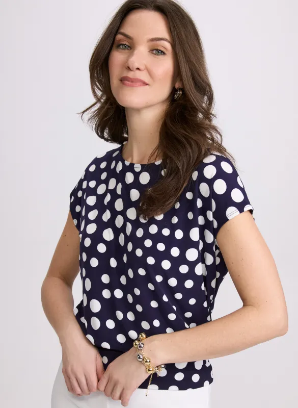 Polka Dot Print Top made by Laura