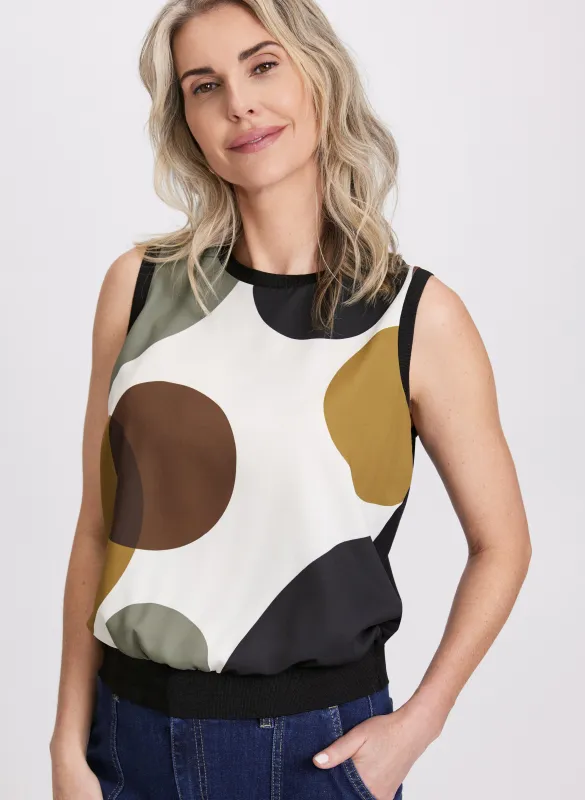 Dot Print Top sold by Laura