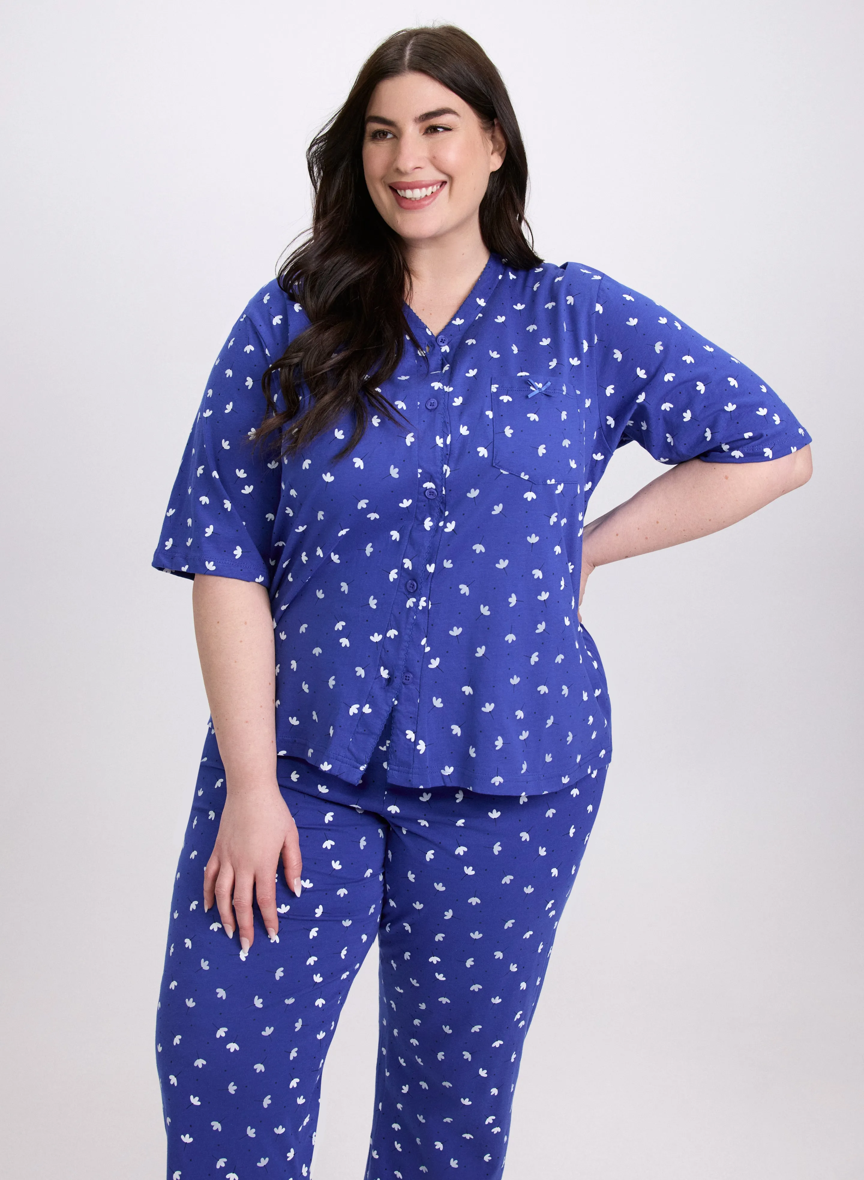 Floral Print Pyjama Set sold by Laura product image thumbnail 4