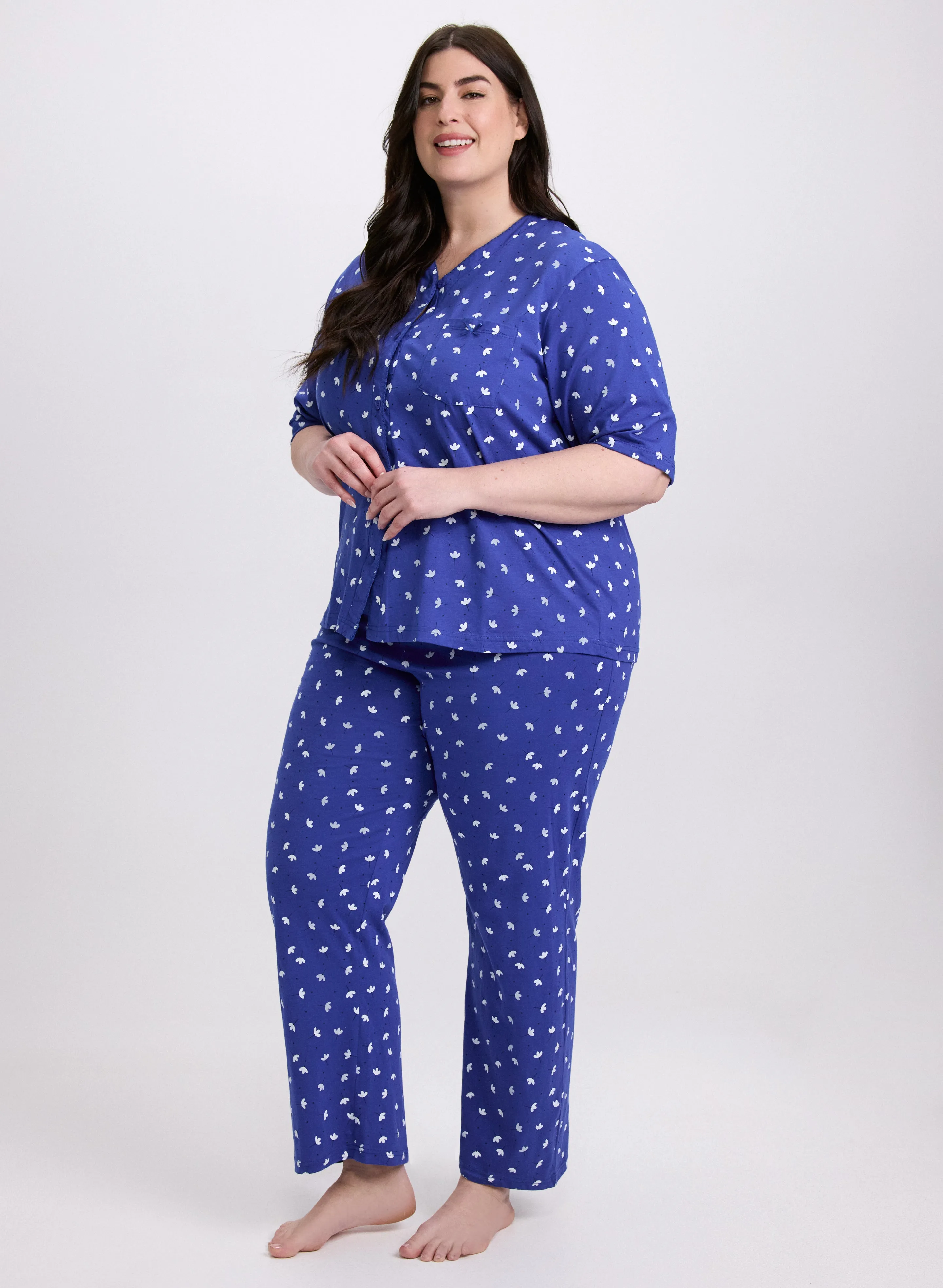 Floral Print Pyjama Set sold by Laura product image thumbnail 3