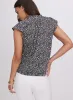 Floral Flutter Sleeve Top sold by Laura