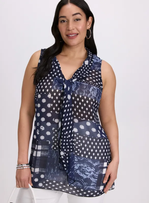 Mixed Print Blouse sold by Laura