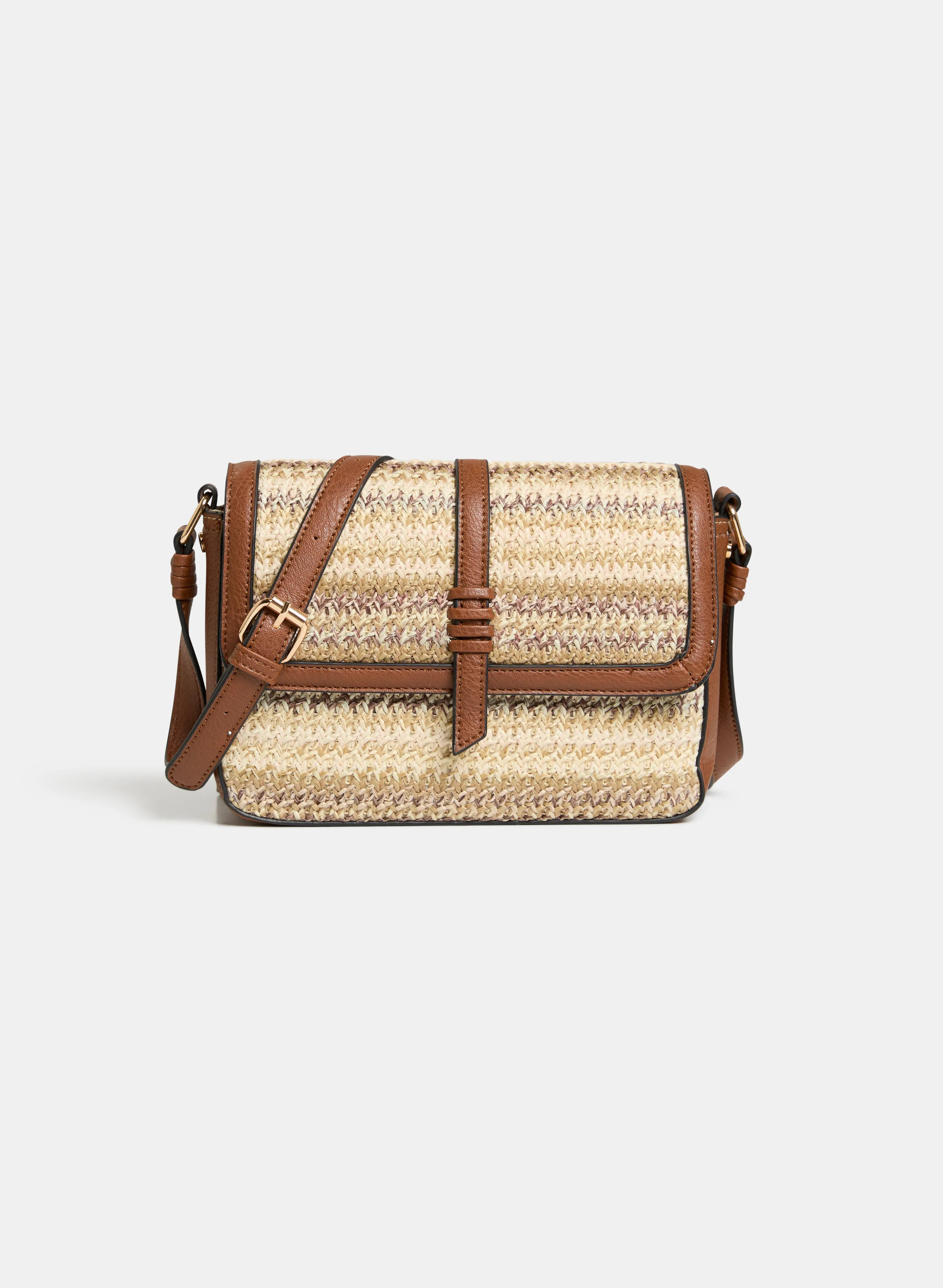 Straw Crossbody Bag sold by Laura
