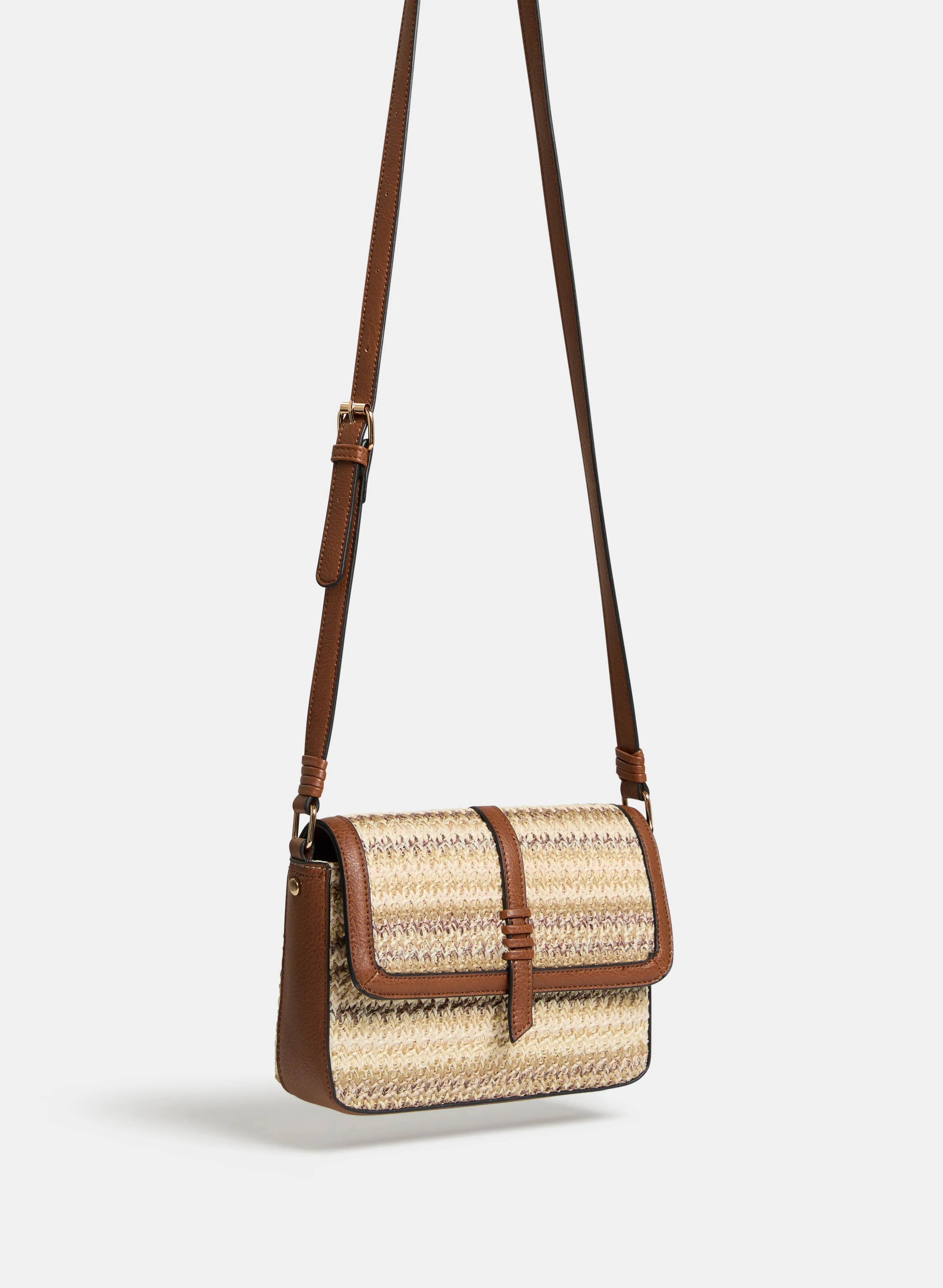 Straw Crossbody Bag sold by Laura product image thumbnail 4