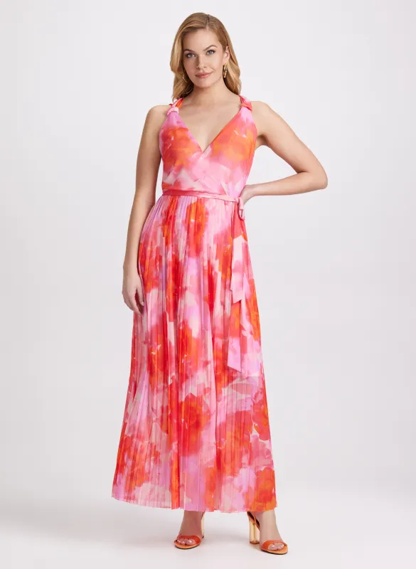 Pleated Floral Dress sold by Laura