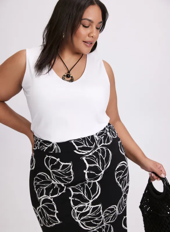 Cotton-Blend Tank Top sold by Laura