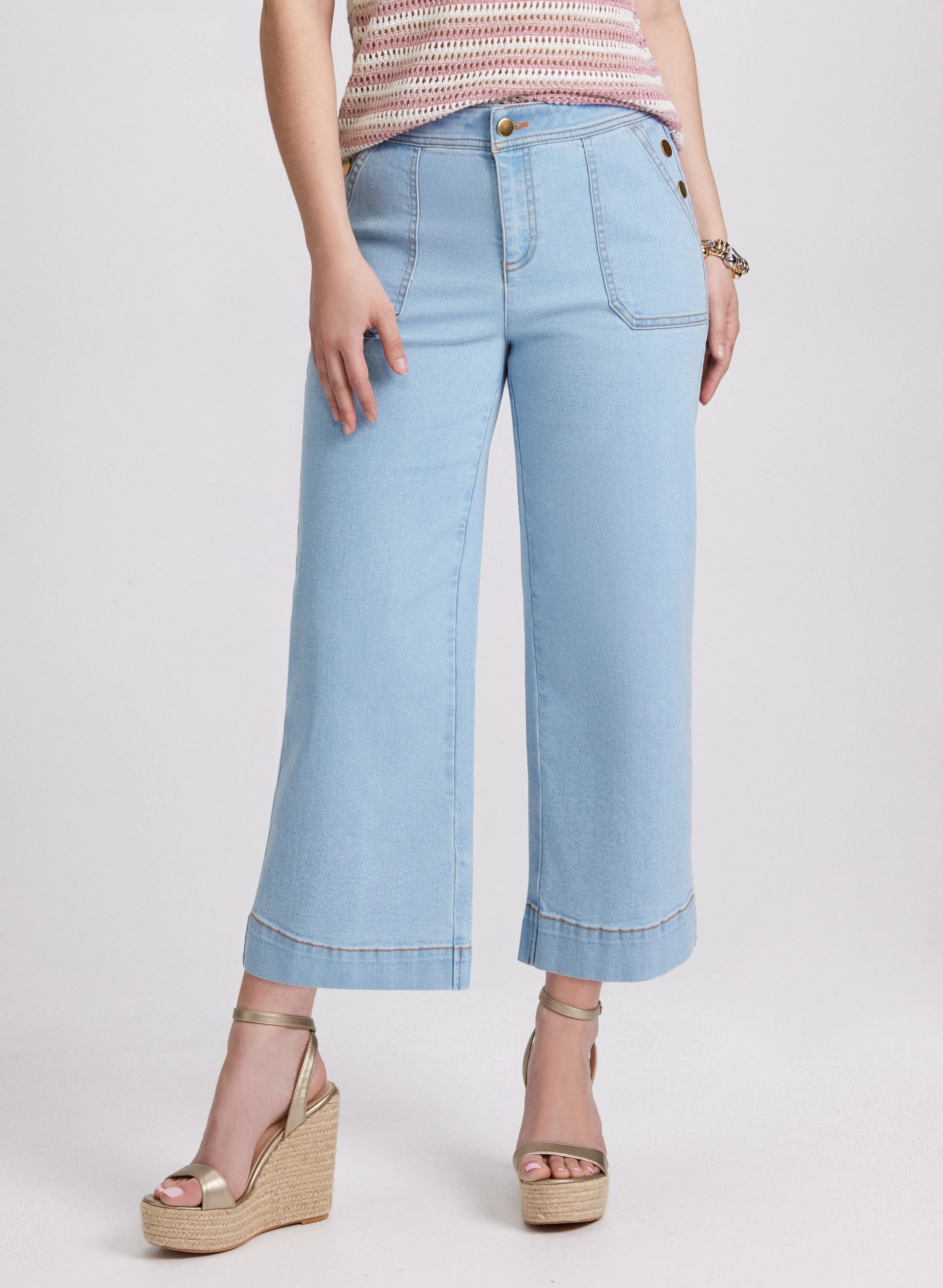 Wide-Leg Pocket Jeans sold by Laura