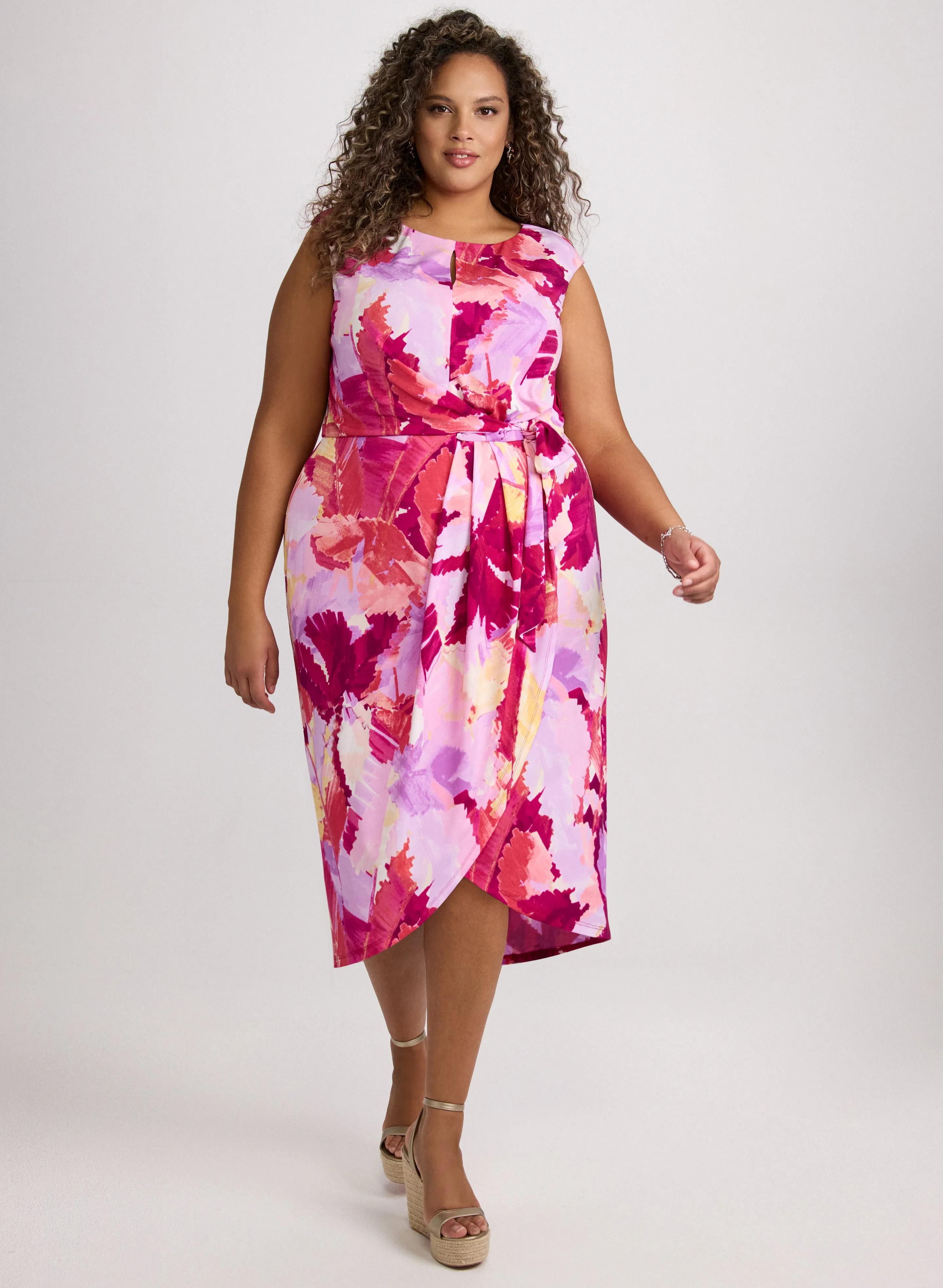 Tropical Self-Tie Dress sold by Laura