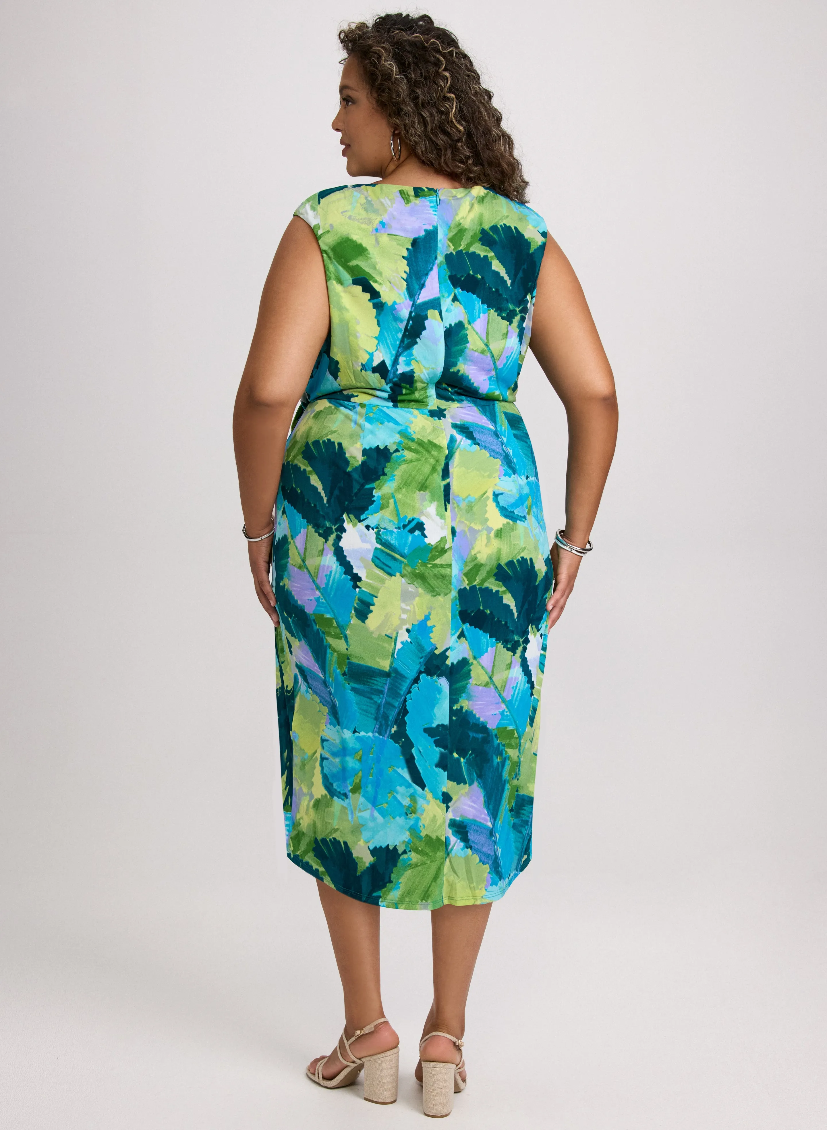 Tropical Self-Tie Dress sold by Laura product image thumbnail 3