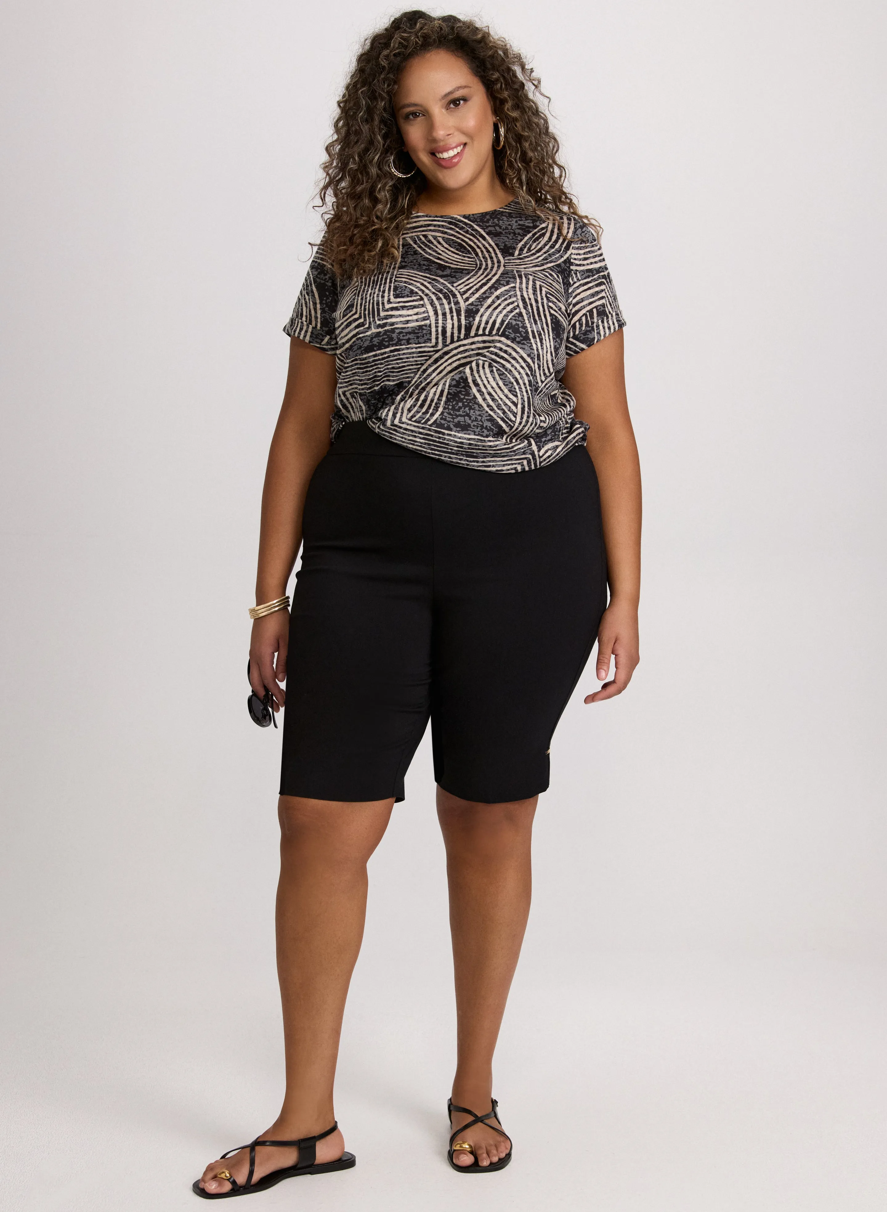 Bengaline Pull-On Shorts sold by Laura product image thumbnail 4