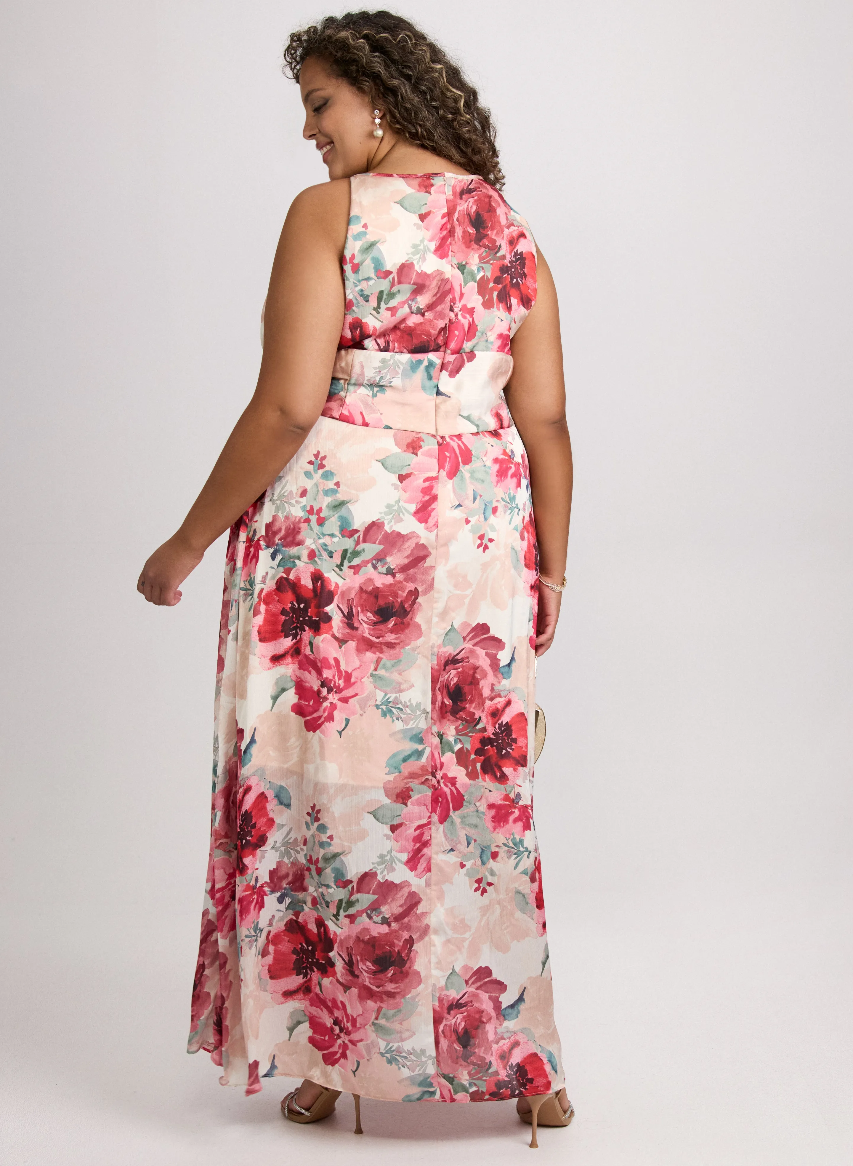 Floral Halter Neck Dress sold by Laura product image thumbnail 3