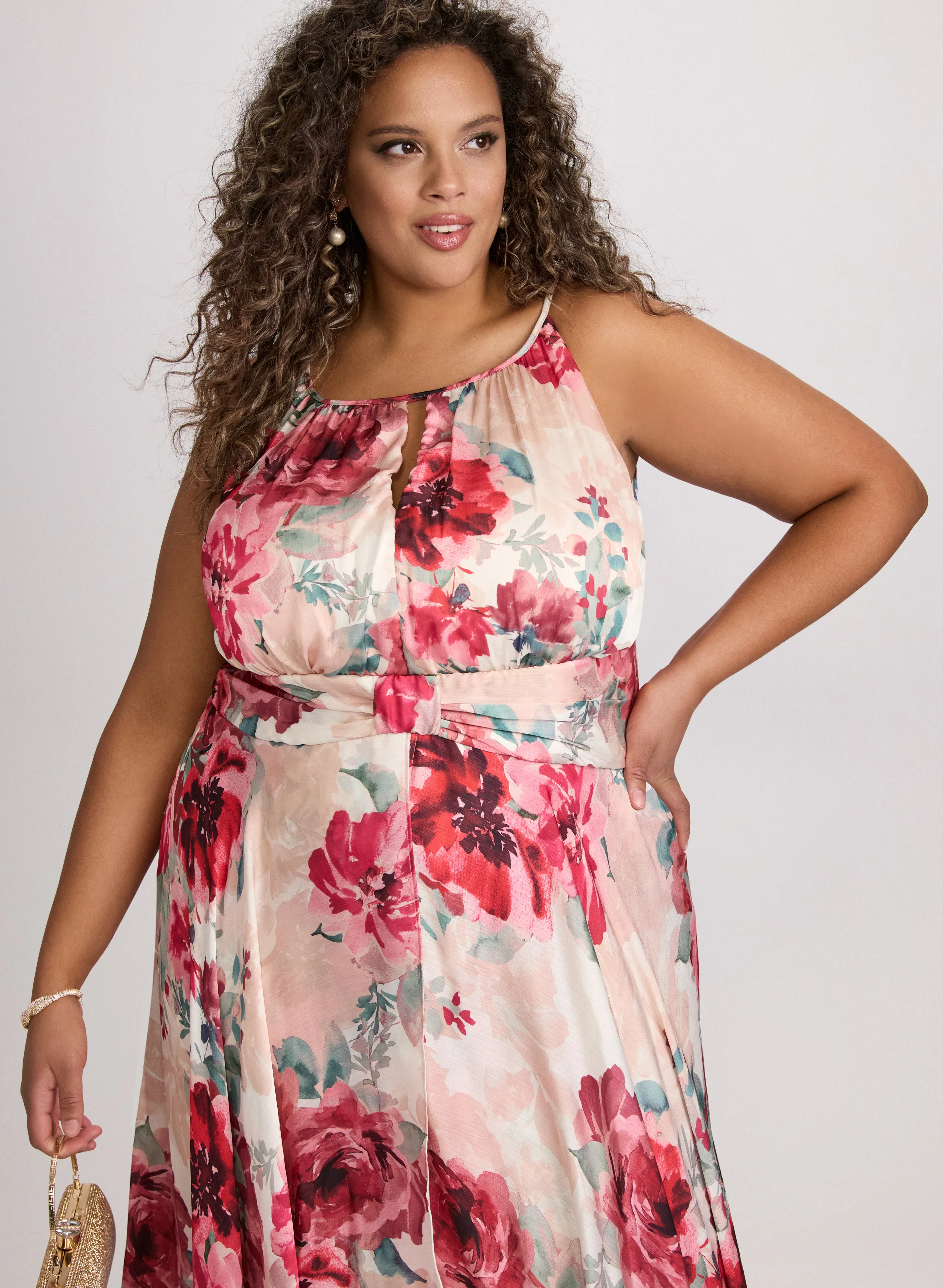 Floral Halter Neck Dress sold by Laura product image thumbnail 4