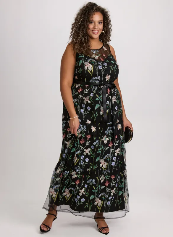 Floral Embroidered Dress sold by Laura