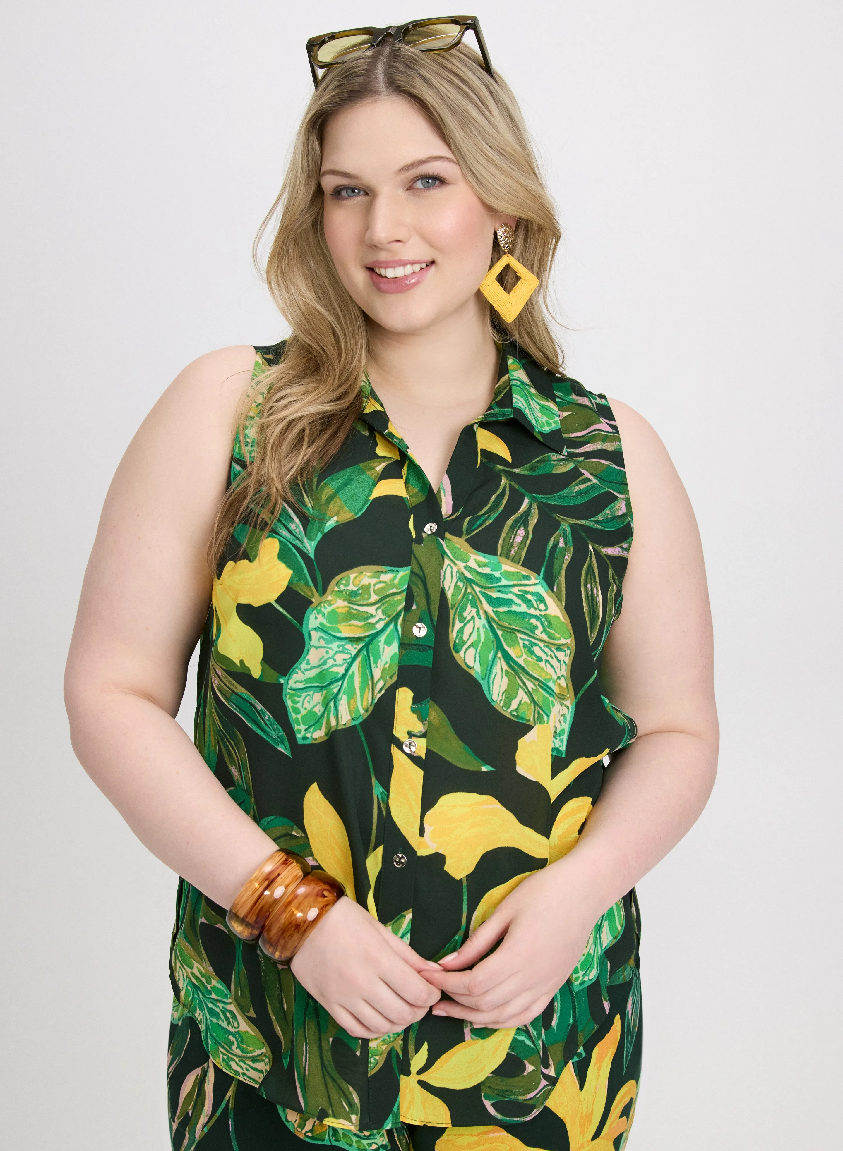 Palm Print Blouse sold by Laura product image thumbnail 5