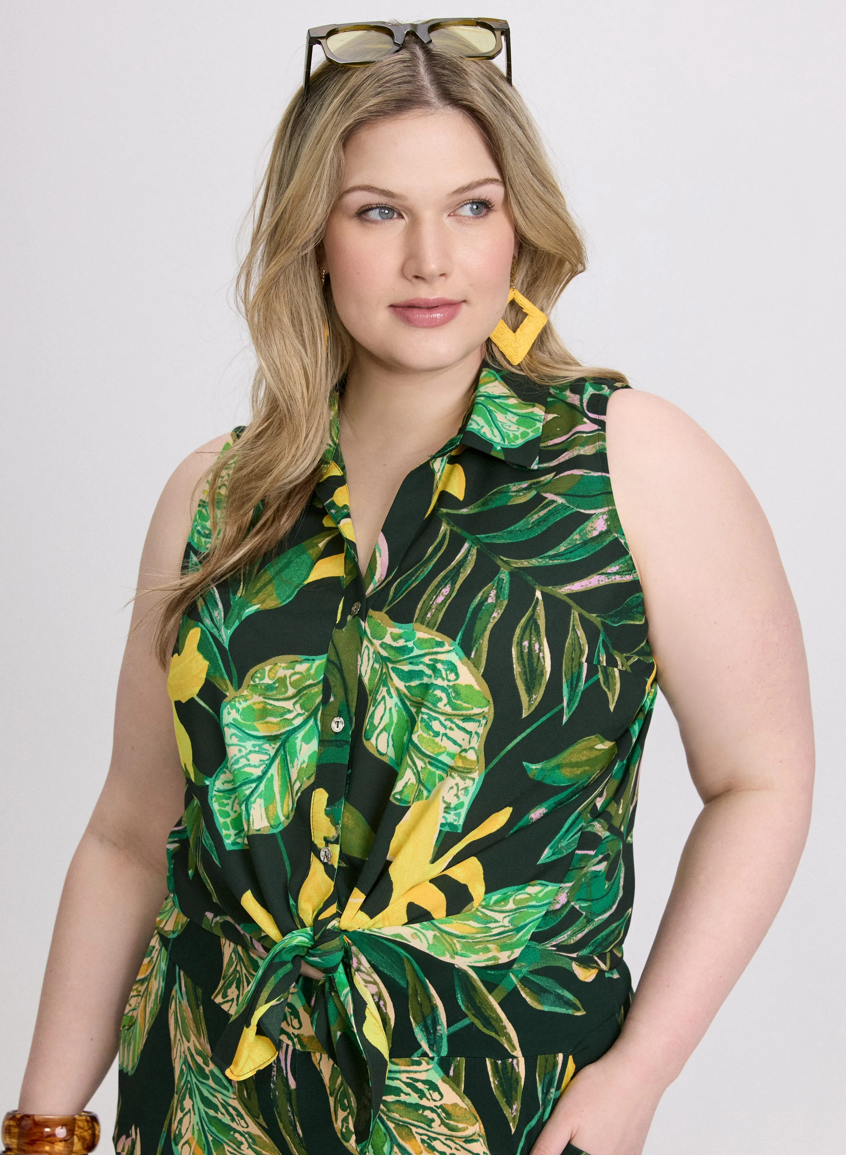 Palm Print Blouse sold by Laura