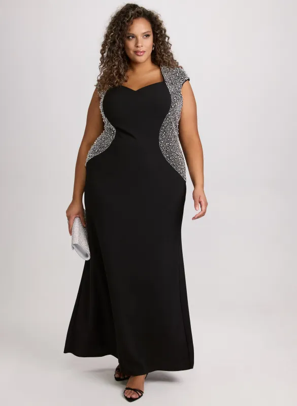 Crystal Embellished Dress sold by Laura