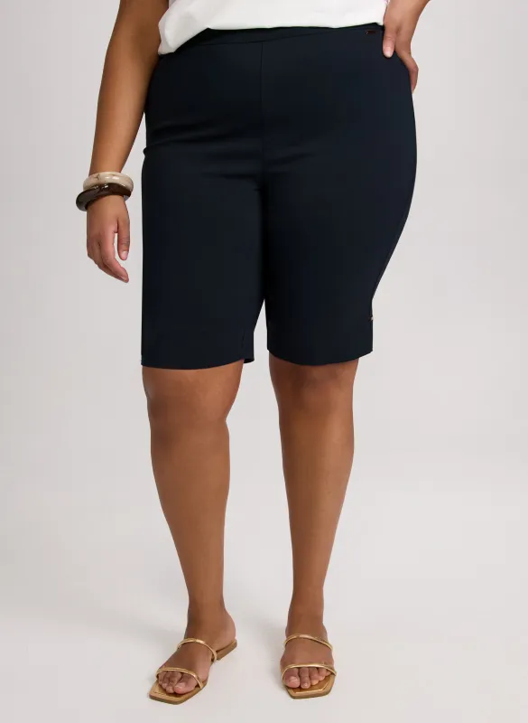 Bengaline Pull-On Shorts sold by Laura