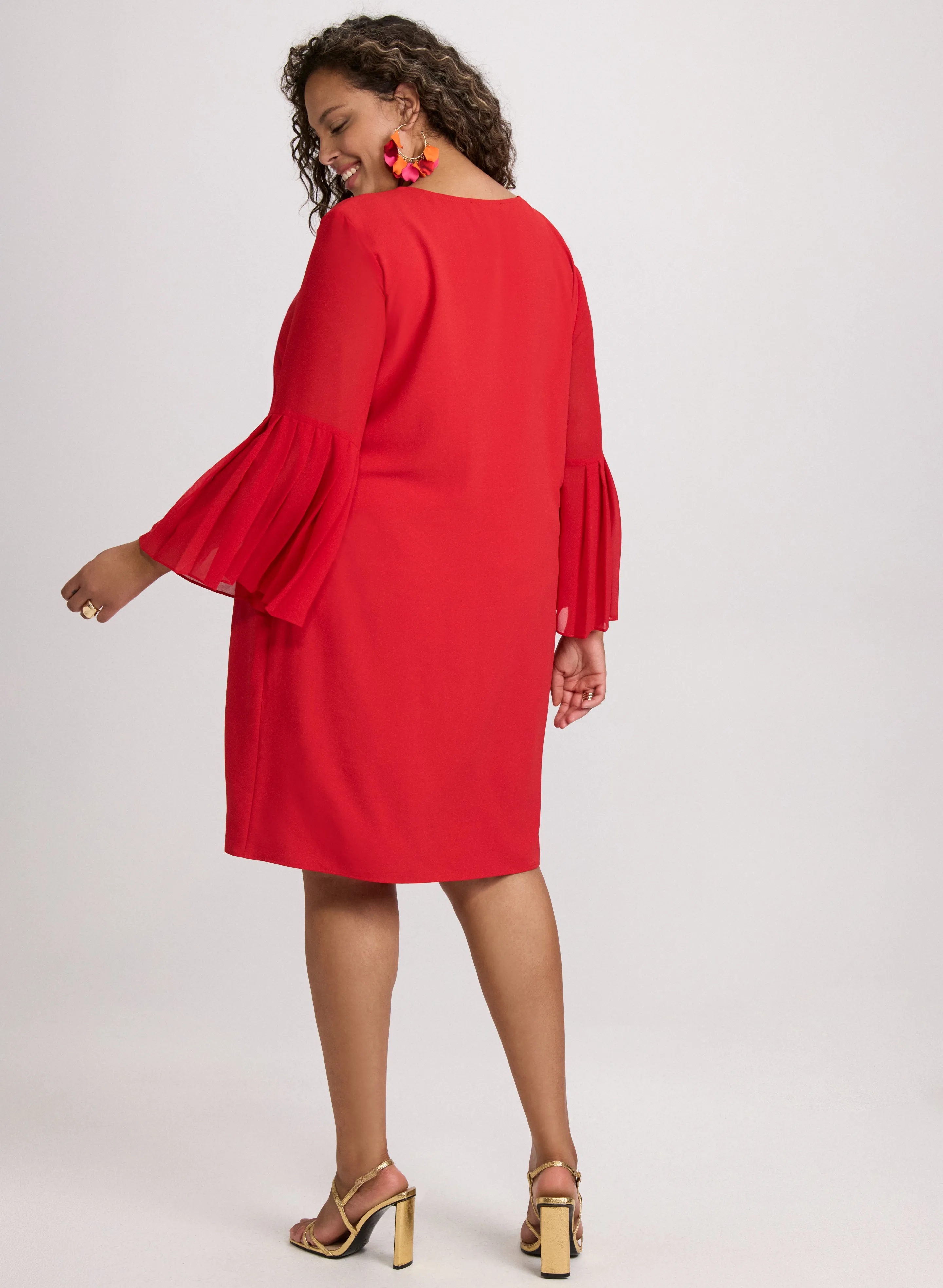 Joseph Ribkoff - Pleated Sleeve Dress sold by Laura product image thumbnail 3