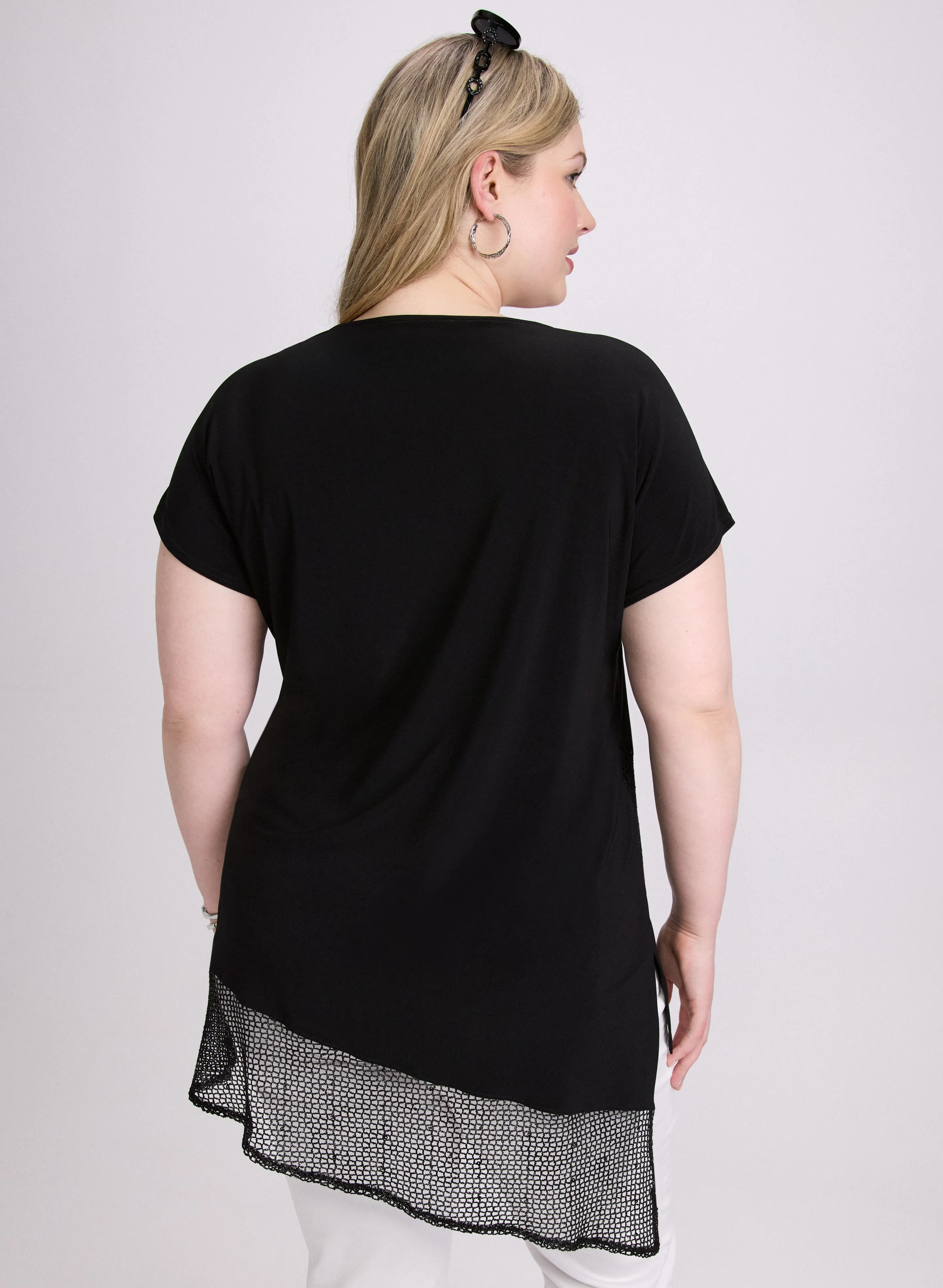 Joseph Ribkoff - Mesh Trim Tunic sold by Laura product image thumbnail 3