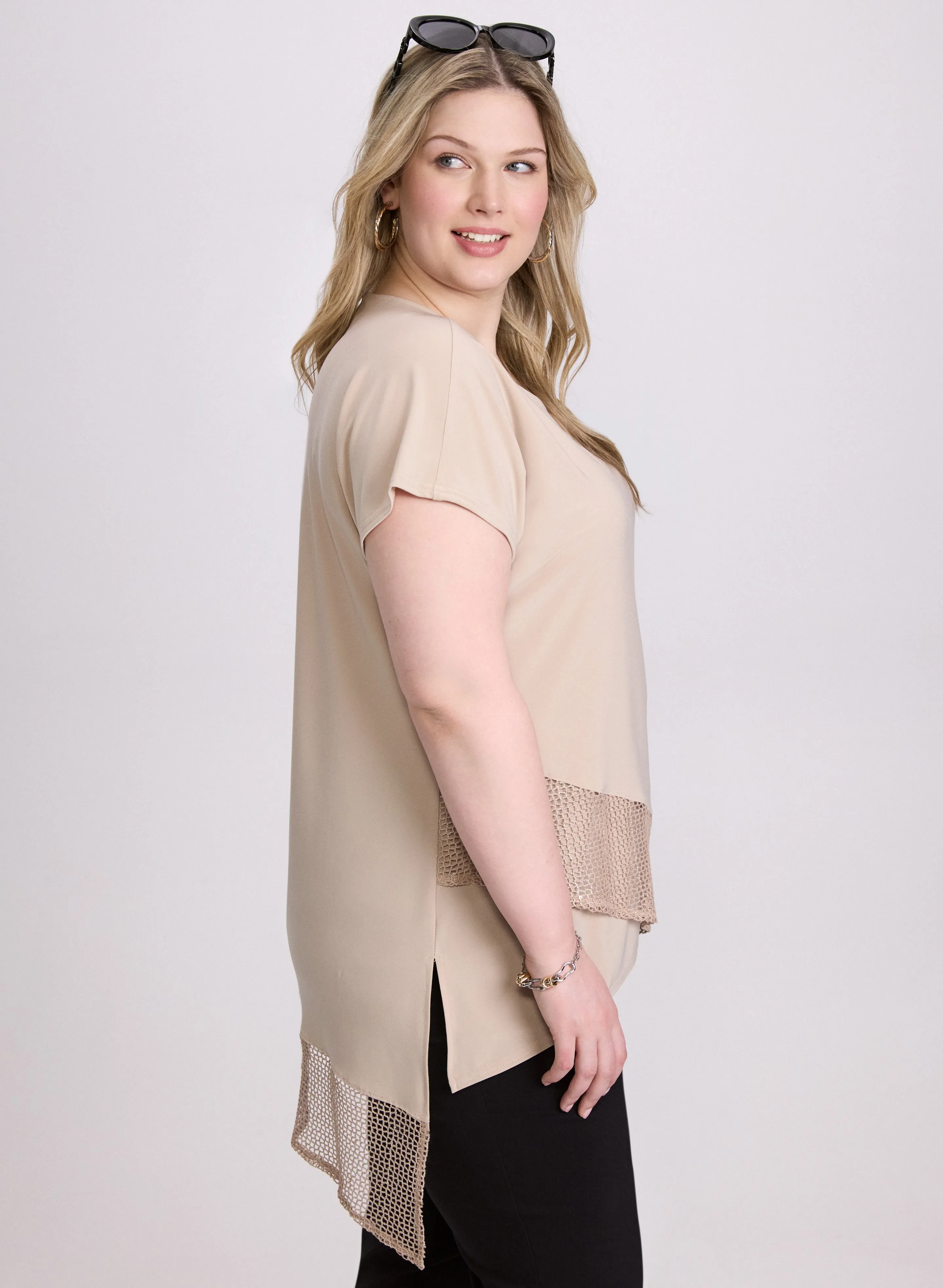 Joseph Ribkoff - Mesh Trim Tunic sold by Laura product image thumbnail 2