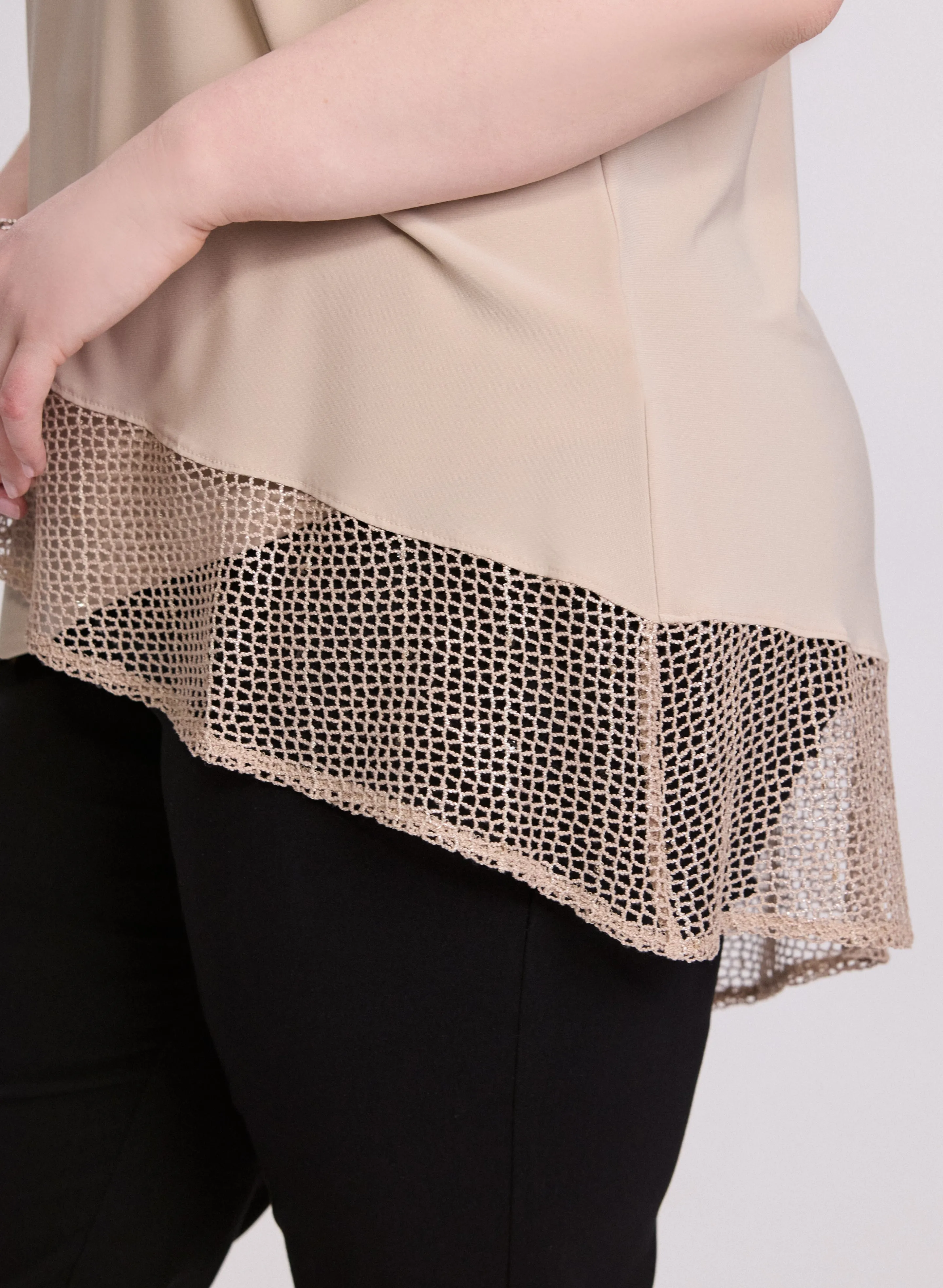 Joseph Ribkoff - Mesh Trim Tunic sold by Laura product image thumbnail 5