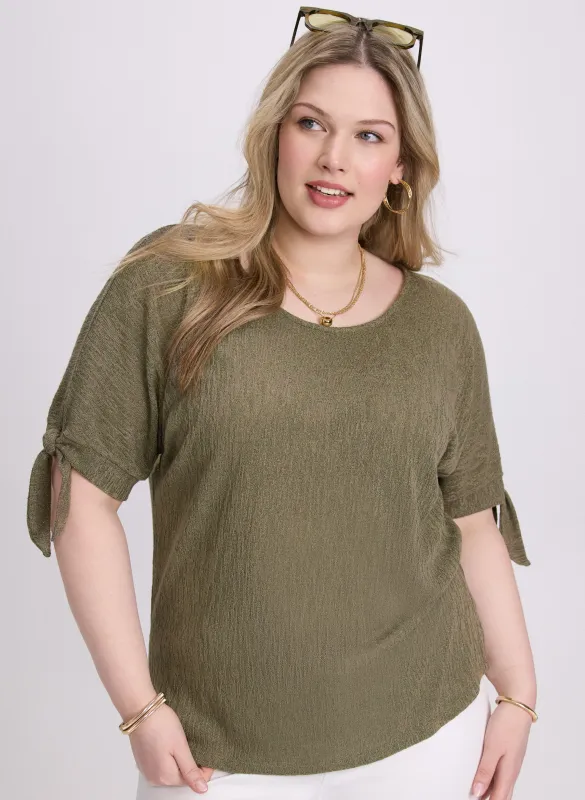 Tied Sleeves Top sold by Laura