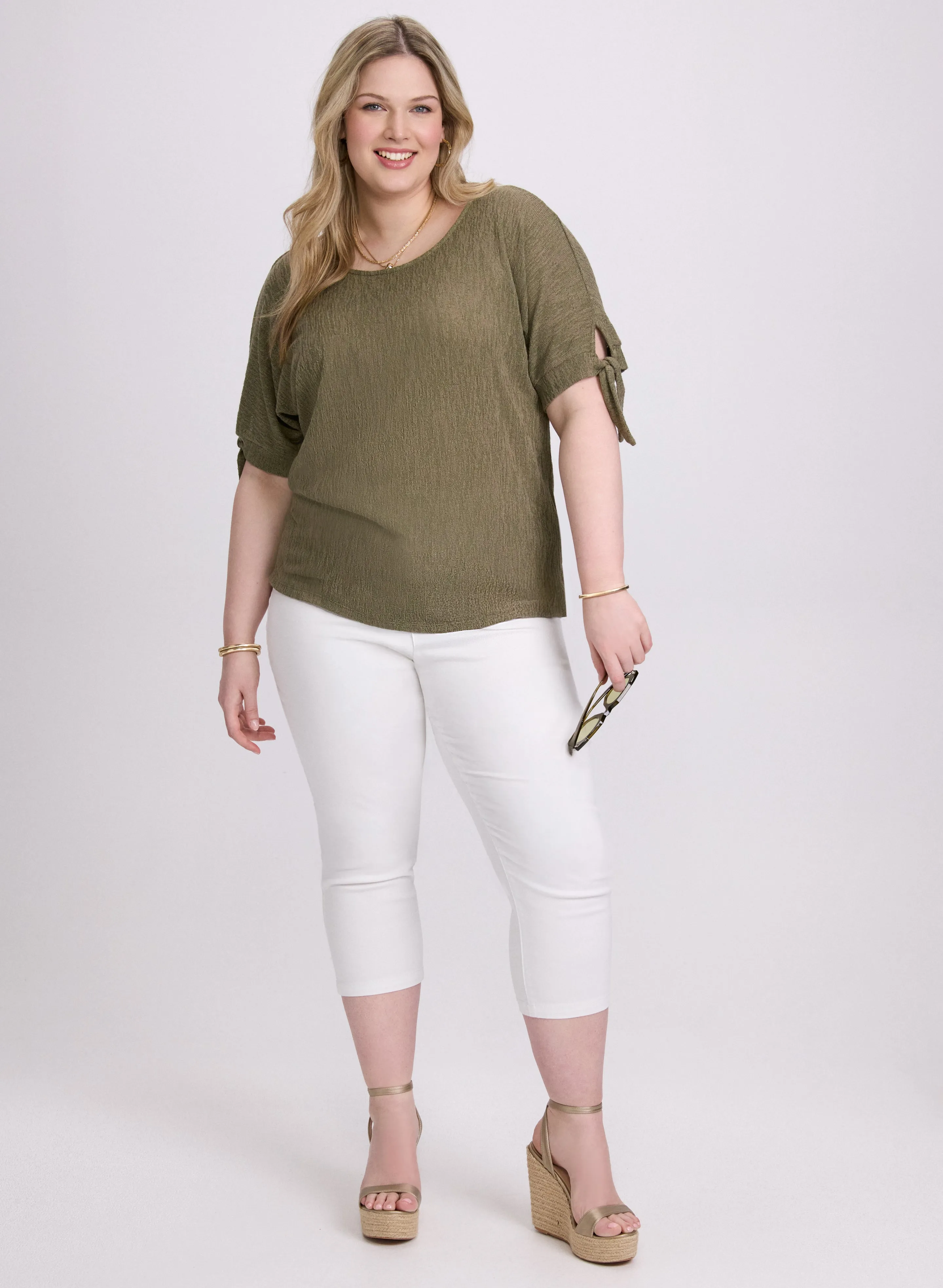 Tied Sleeves Top sold by Laura product image thumbnail 4