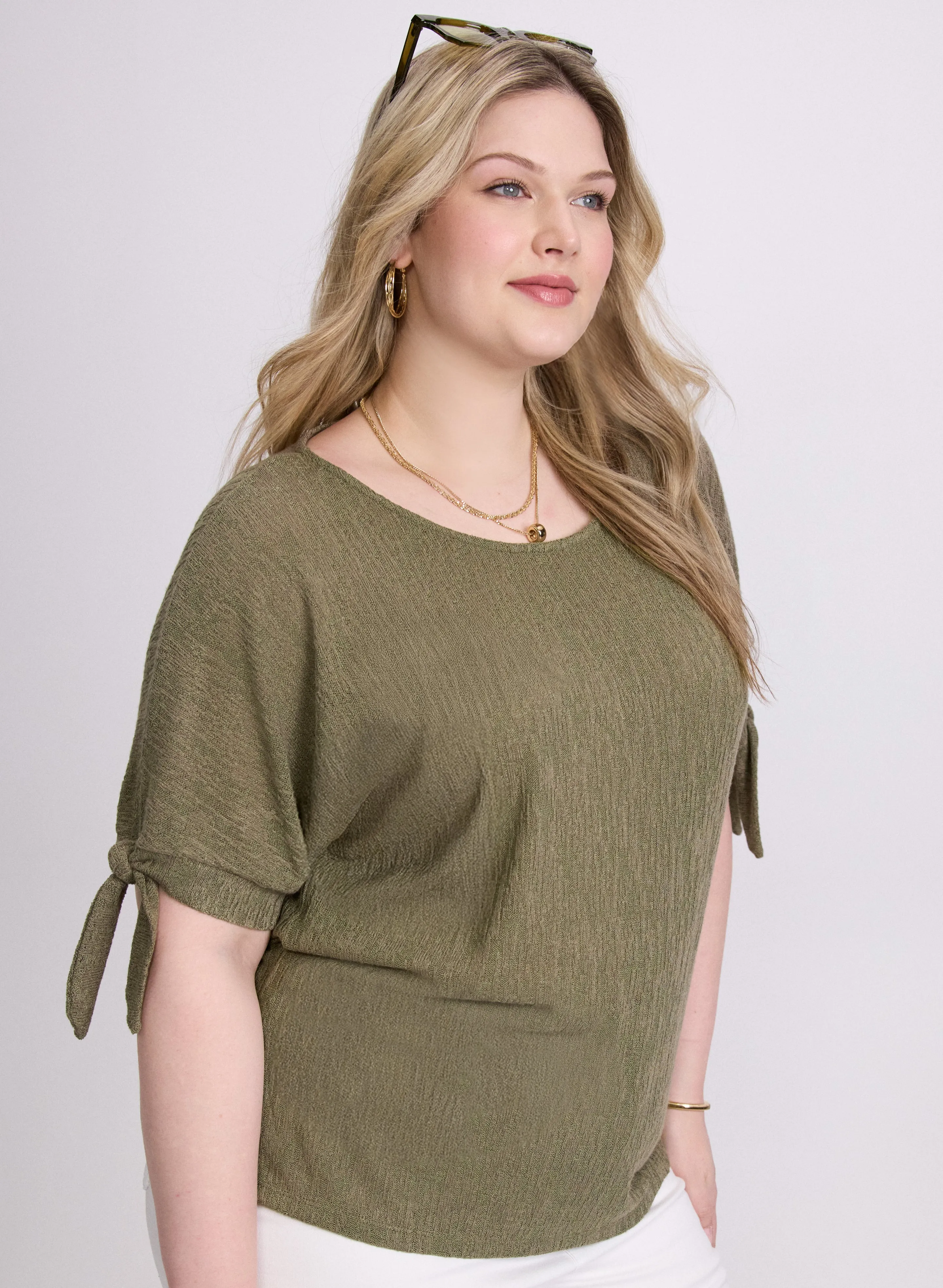 Tied Sleeves Top sold by Laura product image thumbnail 2