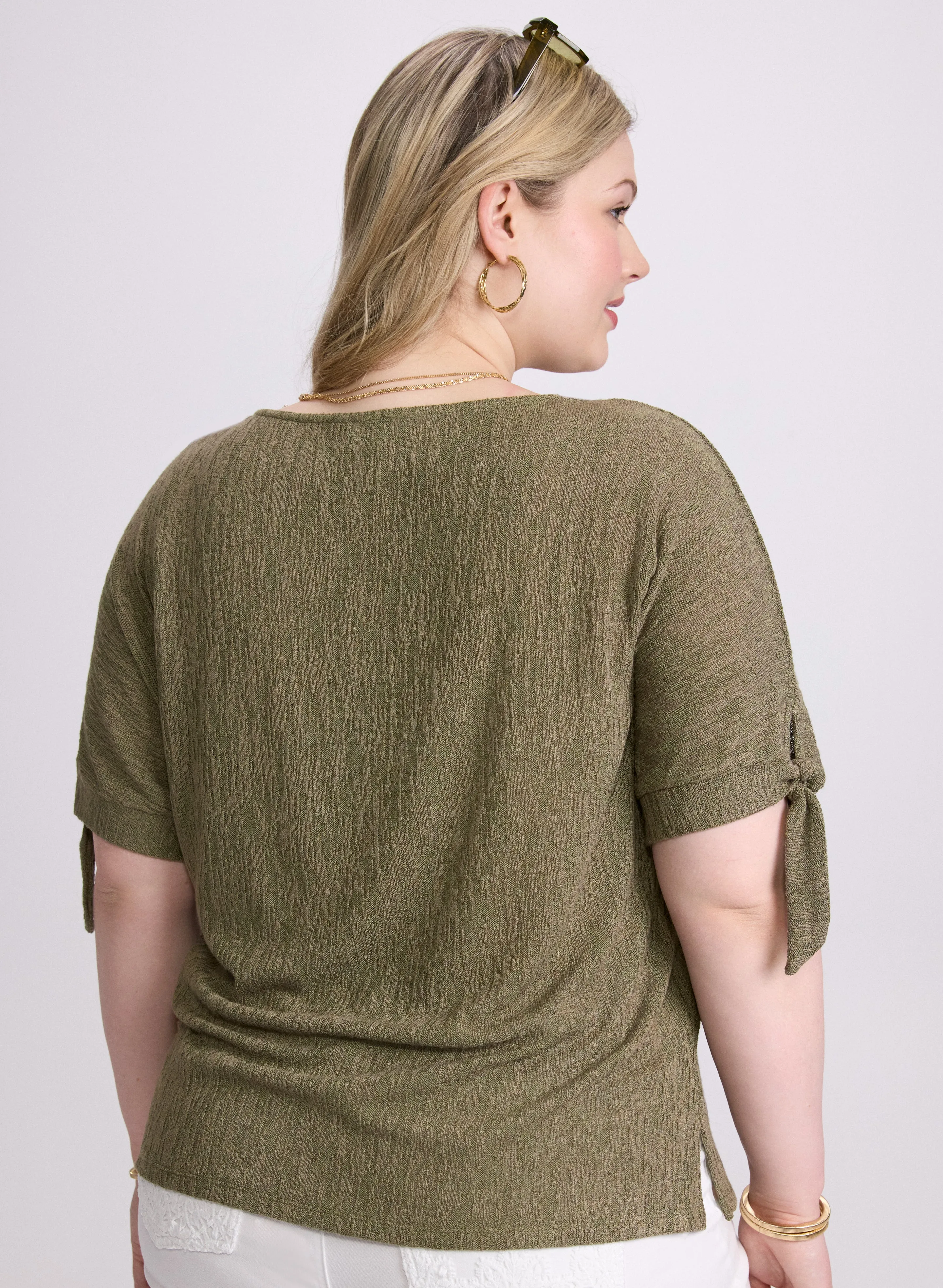 Tied Sleeves Top sold by Laura product image thumbnail 3