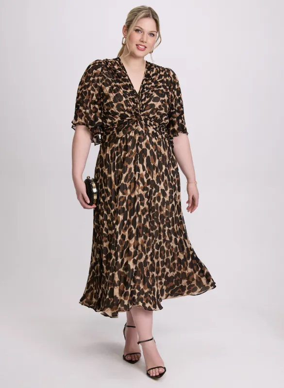 Joseph Ribkoff - Leopard Print Midi Dress made by Laura