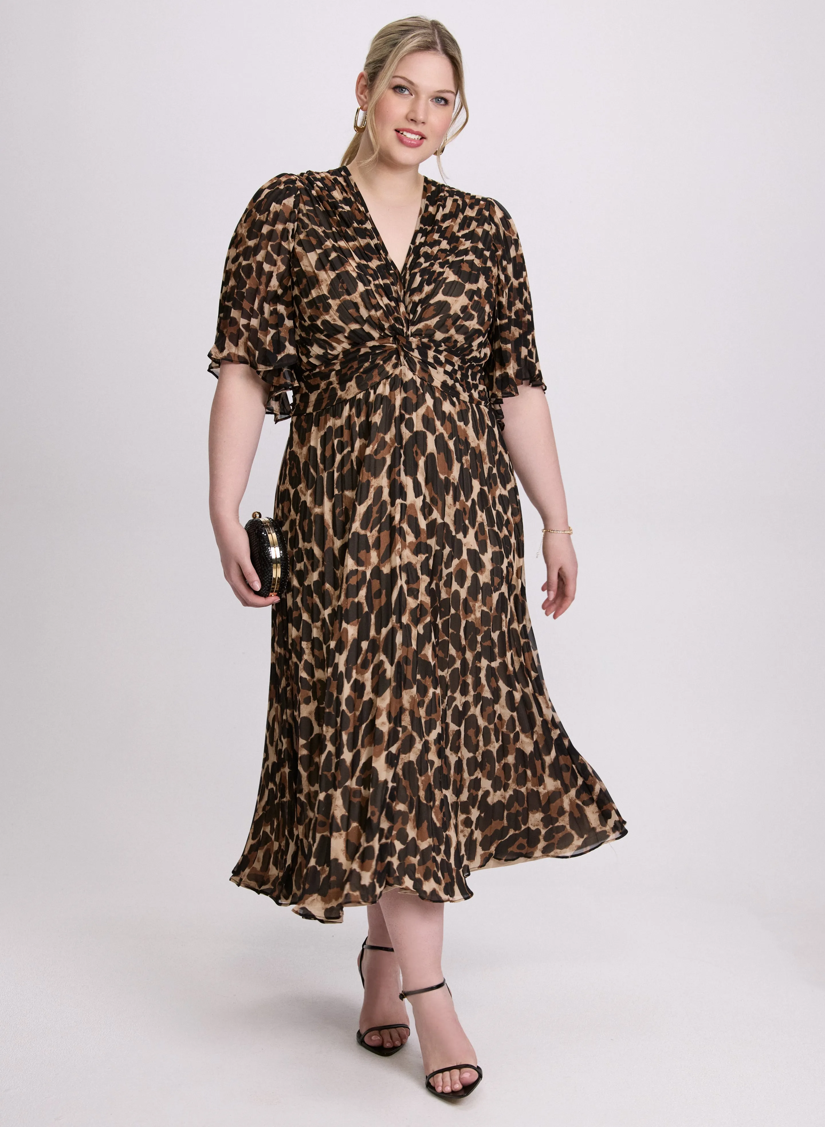 Joseph Ribkoff - Leopard Print Midi Dress sold by Laura