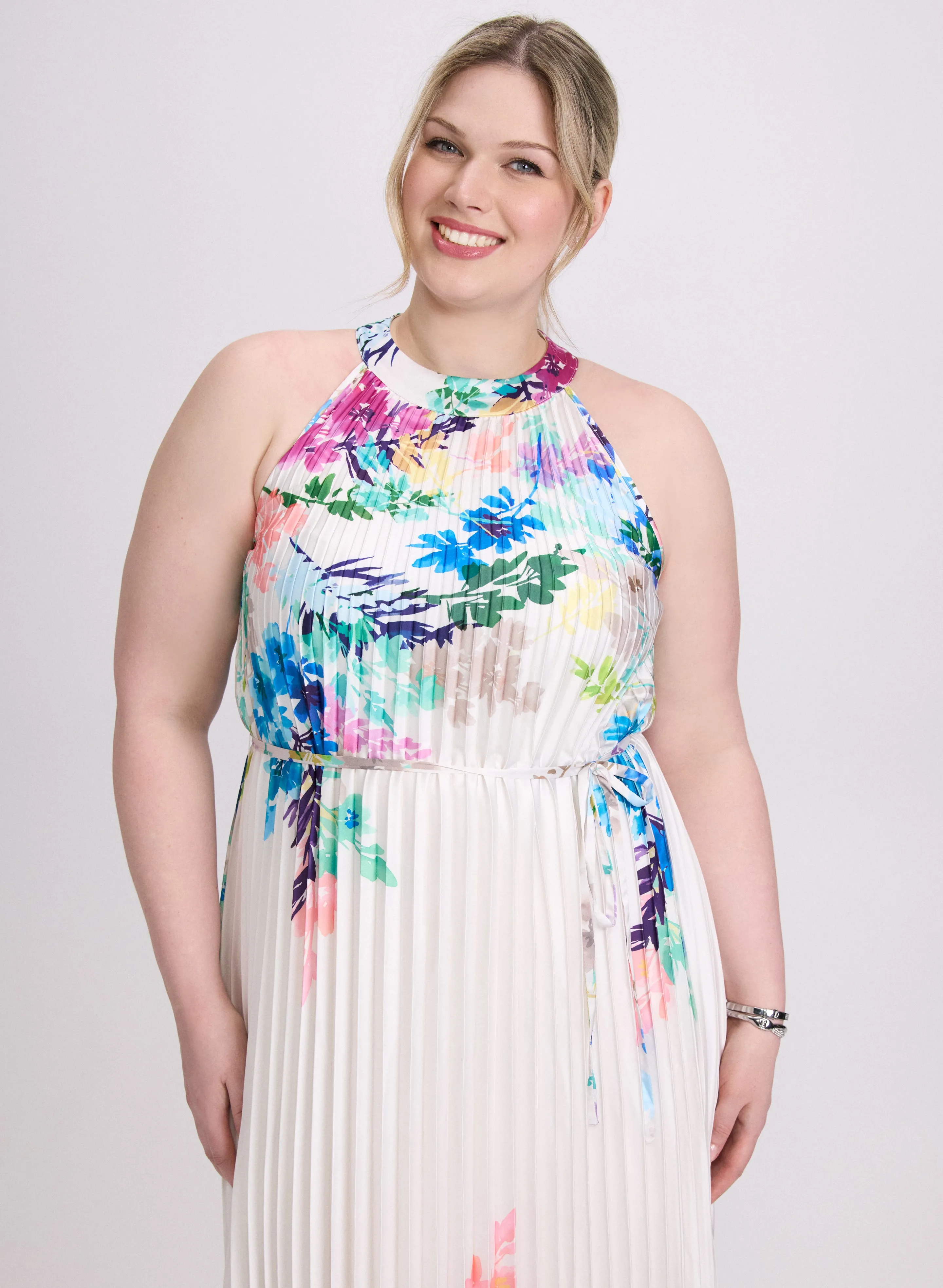 Joseph Ribkoff - Floral Plissé Dress sold by Laura product image thumbnail 4