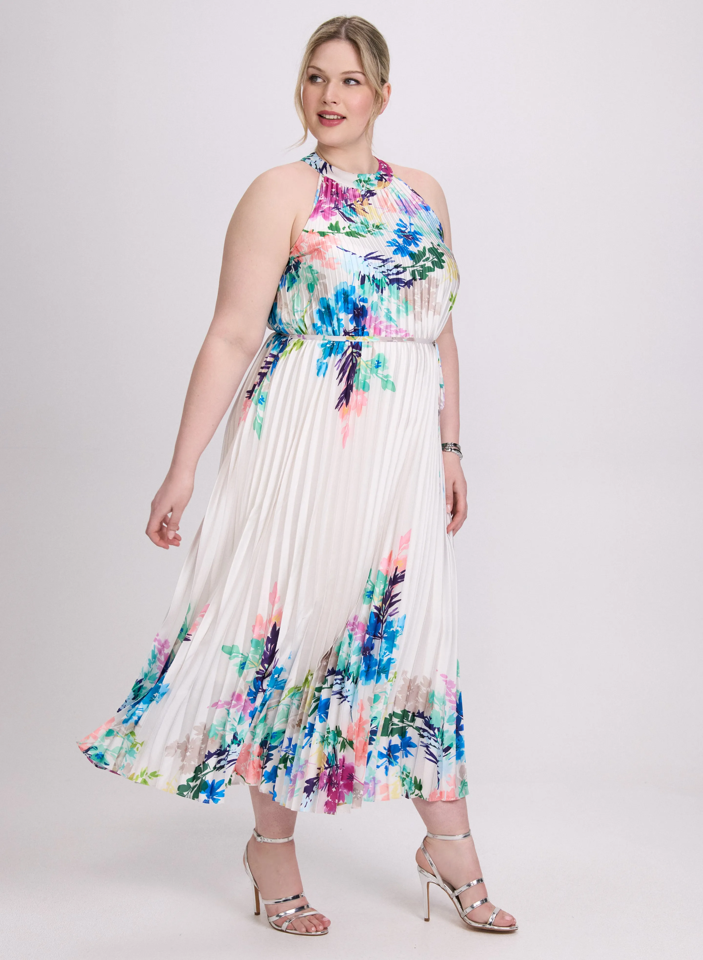 Joseph Ribkoff - Floral Plissé Dress sold by Laura product image thumbnail 2