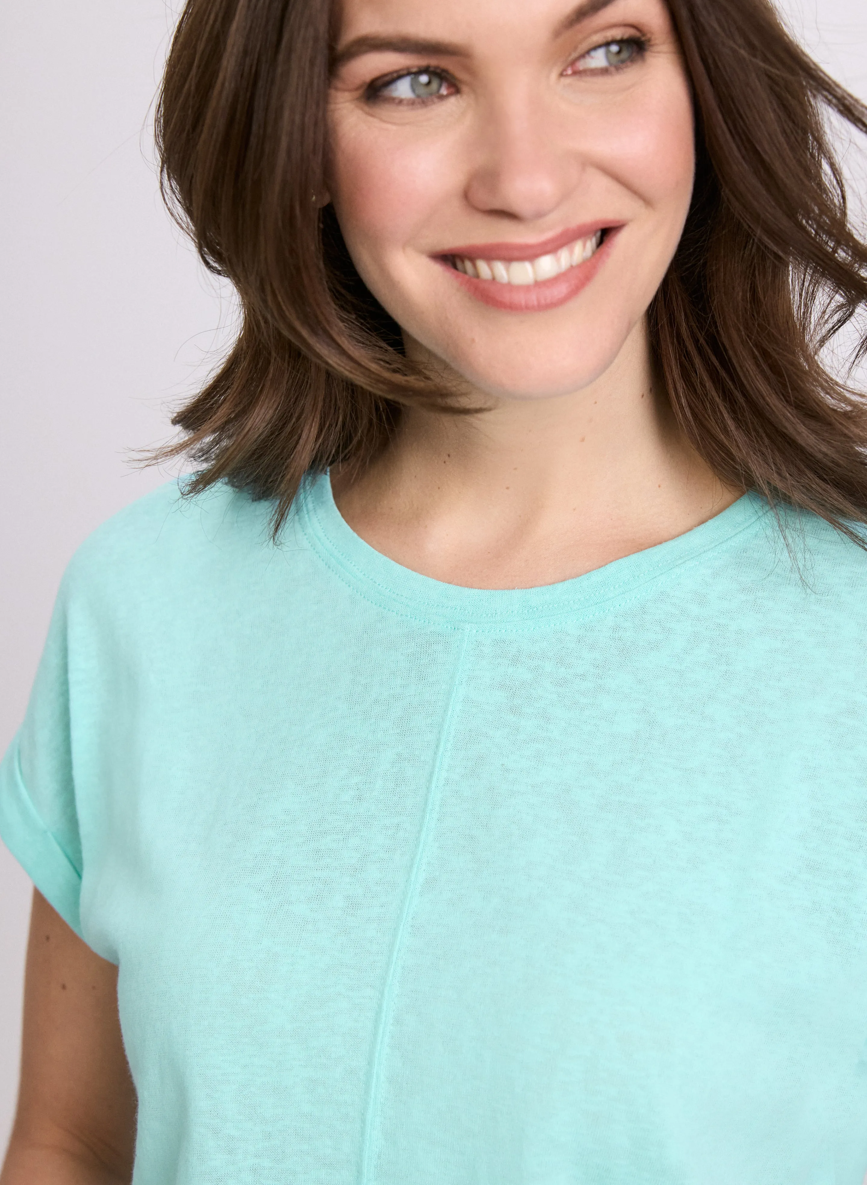 Linen-Blend T-Shirt sold by Laura product image thumbnail 5