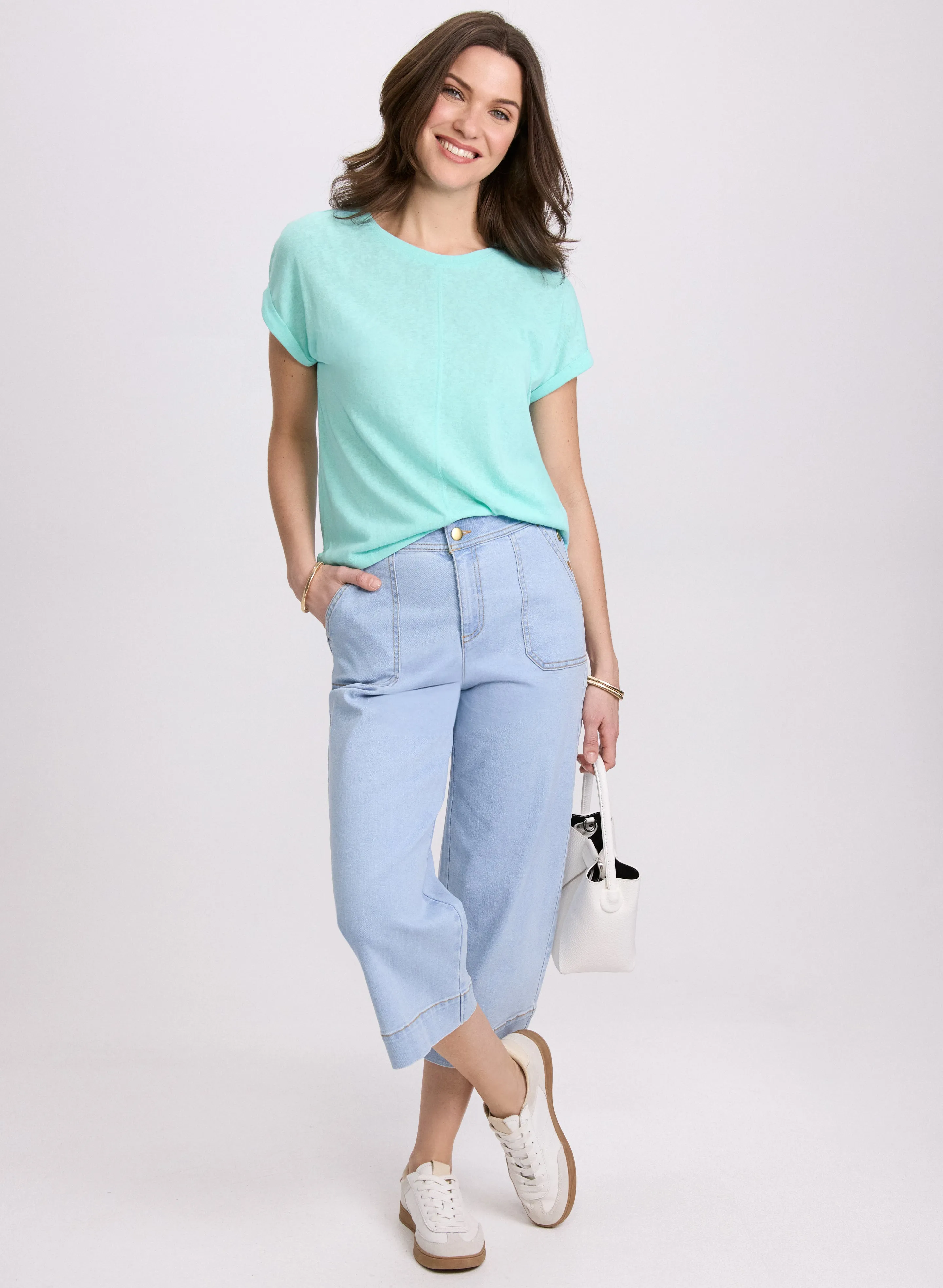 Linen-Blend T-Shirt sold by Laura product image thumbnail 4