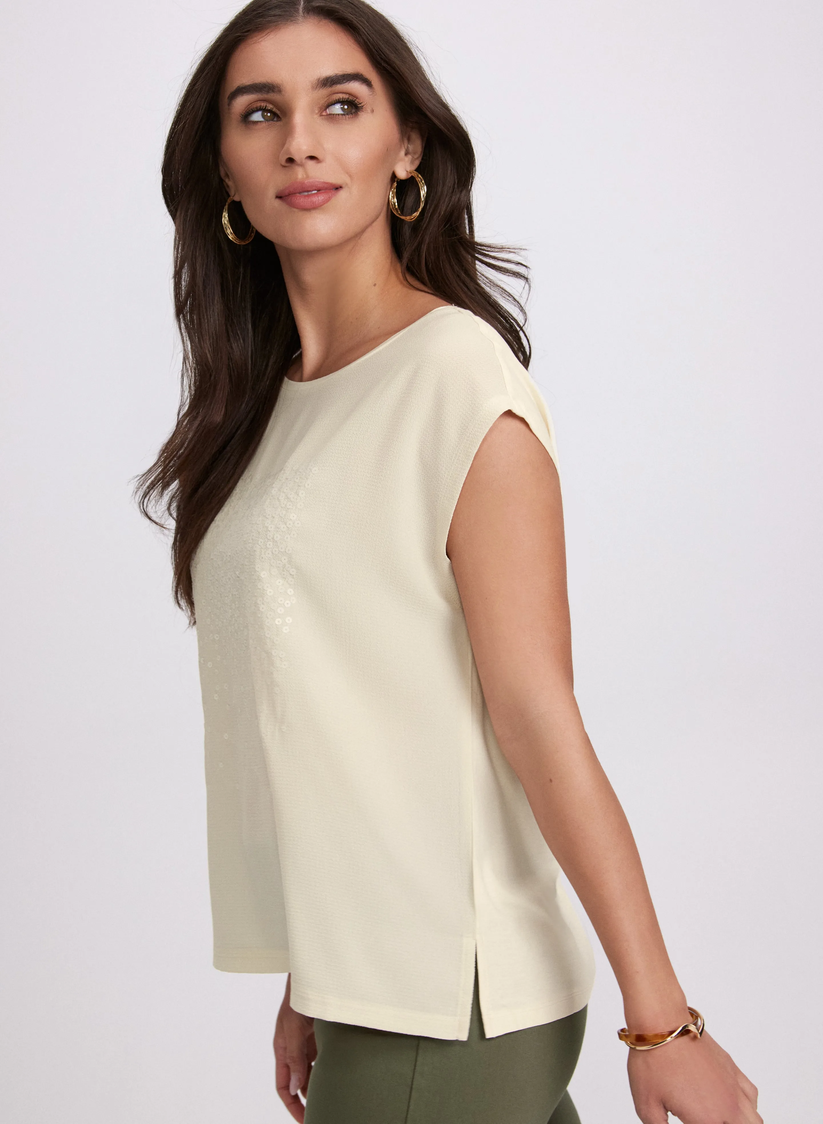 Sequined Gradient Motif Top sold by Laura product image thumbnail 2