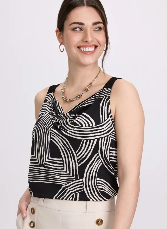 Sleeveless Geometric Top sold by Laura