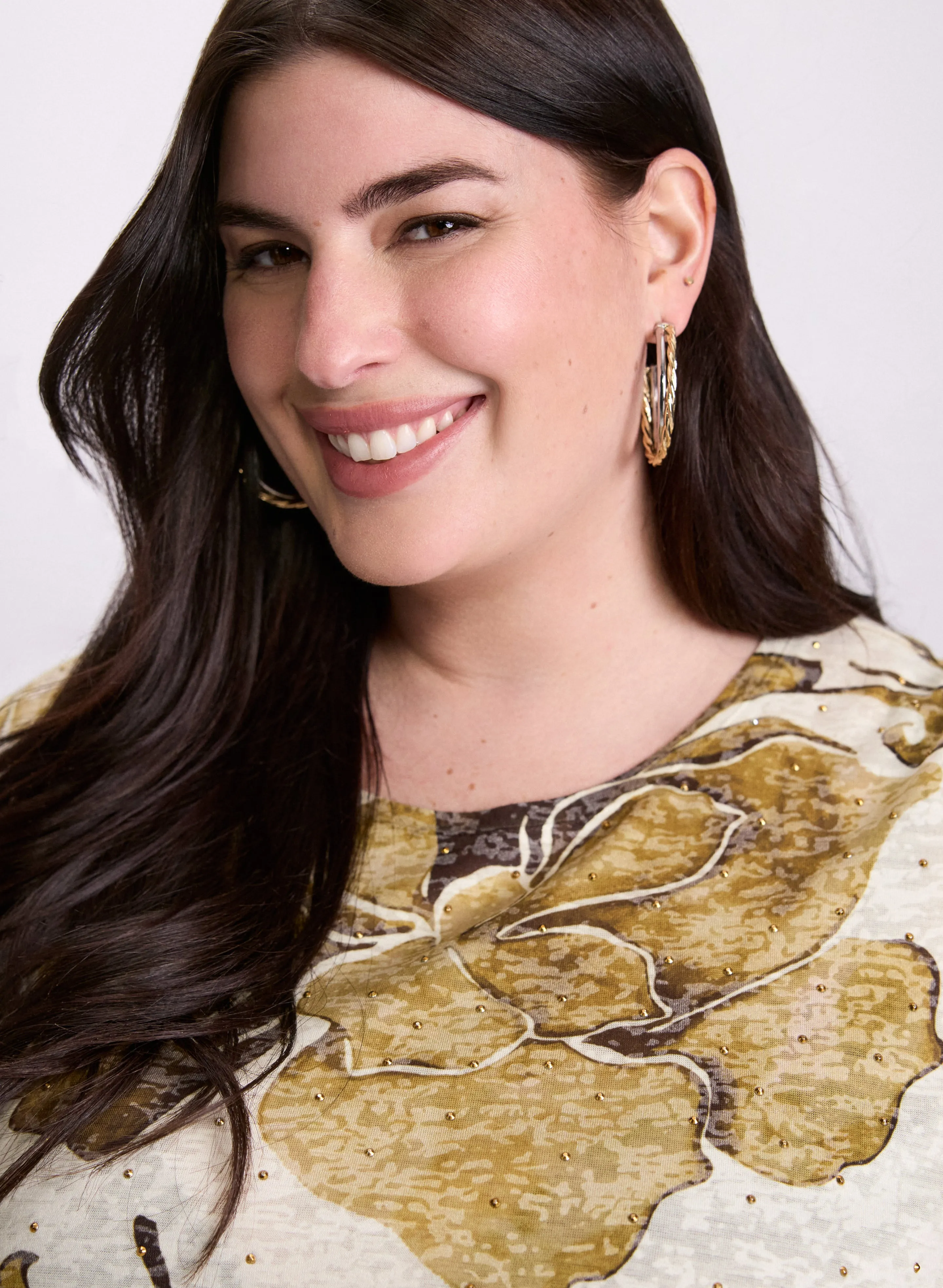 Floral Rhinestone T-Shirt sold by Laura product image thumbnail 5