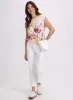 Floral Placement Print T-Shirt sold by Laura