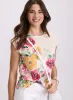 Floral Placement Print T-Shirt sold by Laura