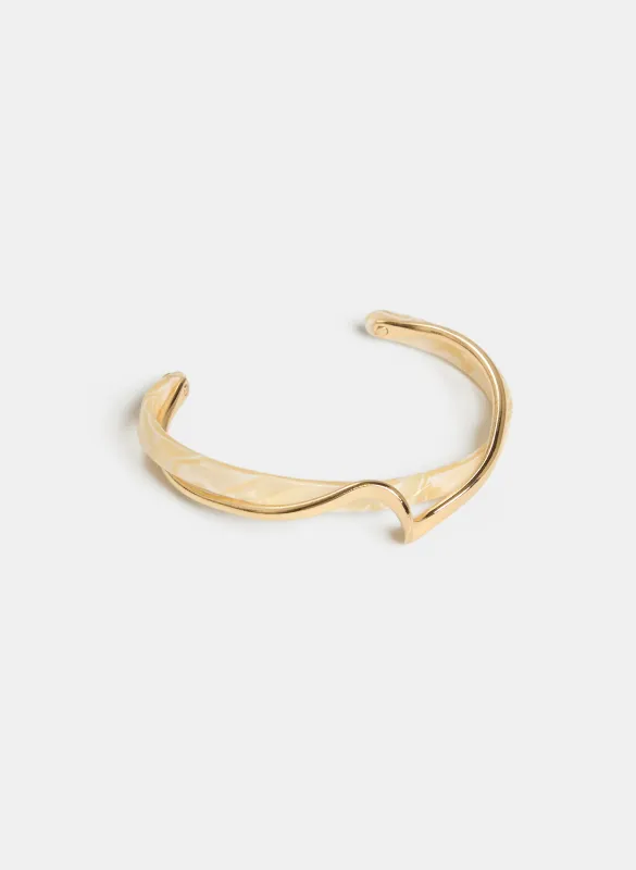 Resin & Metal Cuff Bracelet sold by Laura