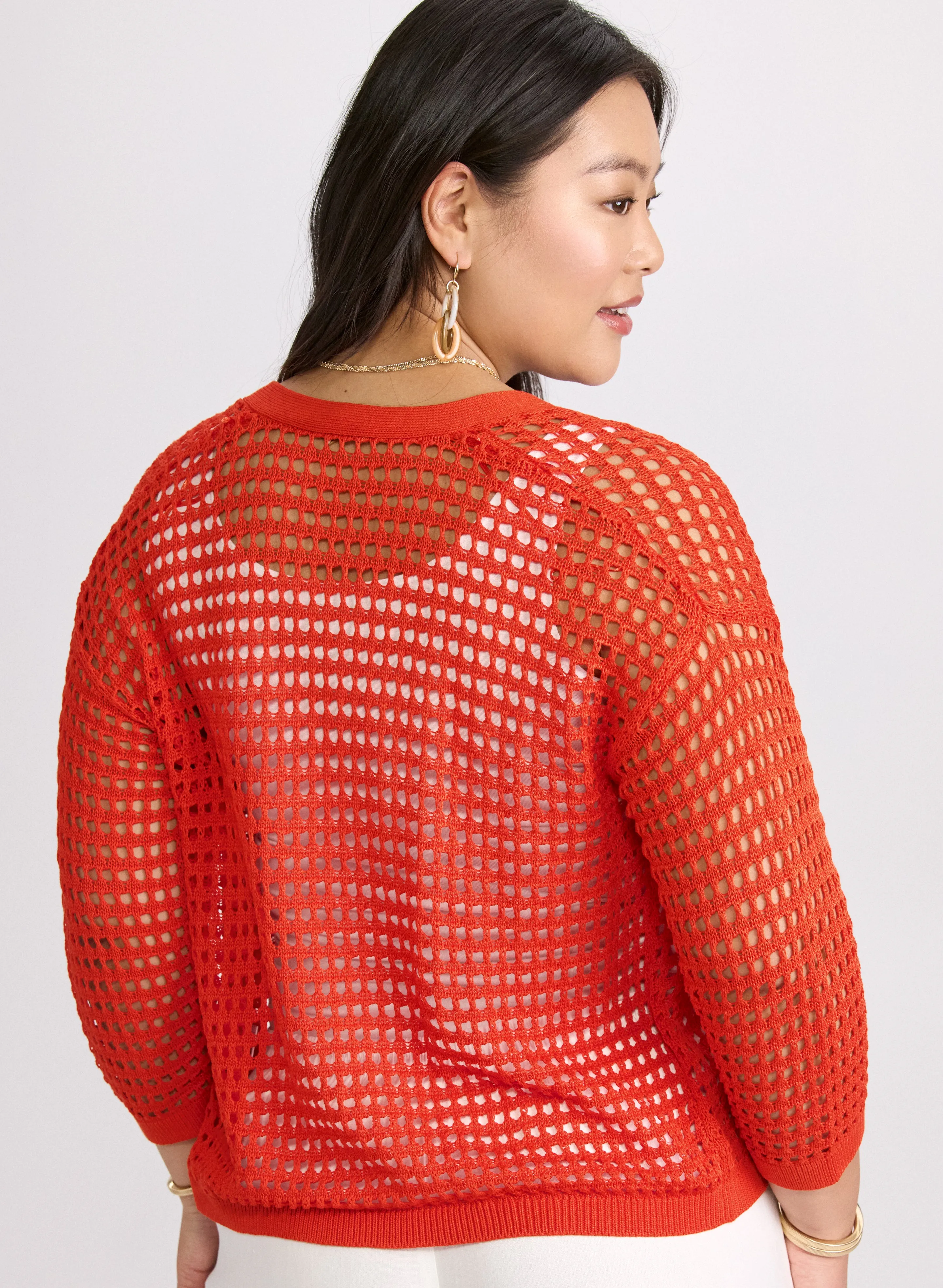 Open Knit Cardigan sold by Laura product image thumbnail 3