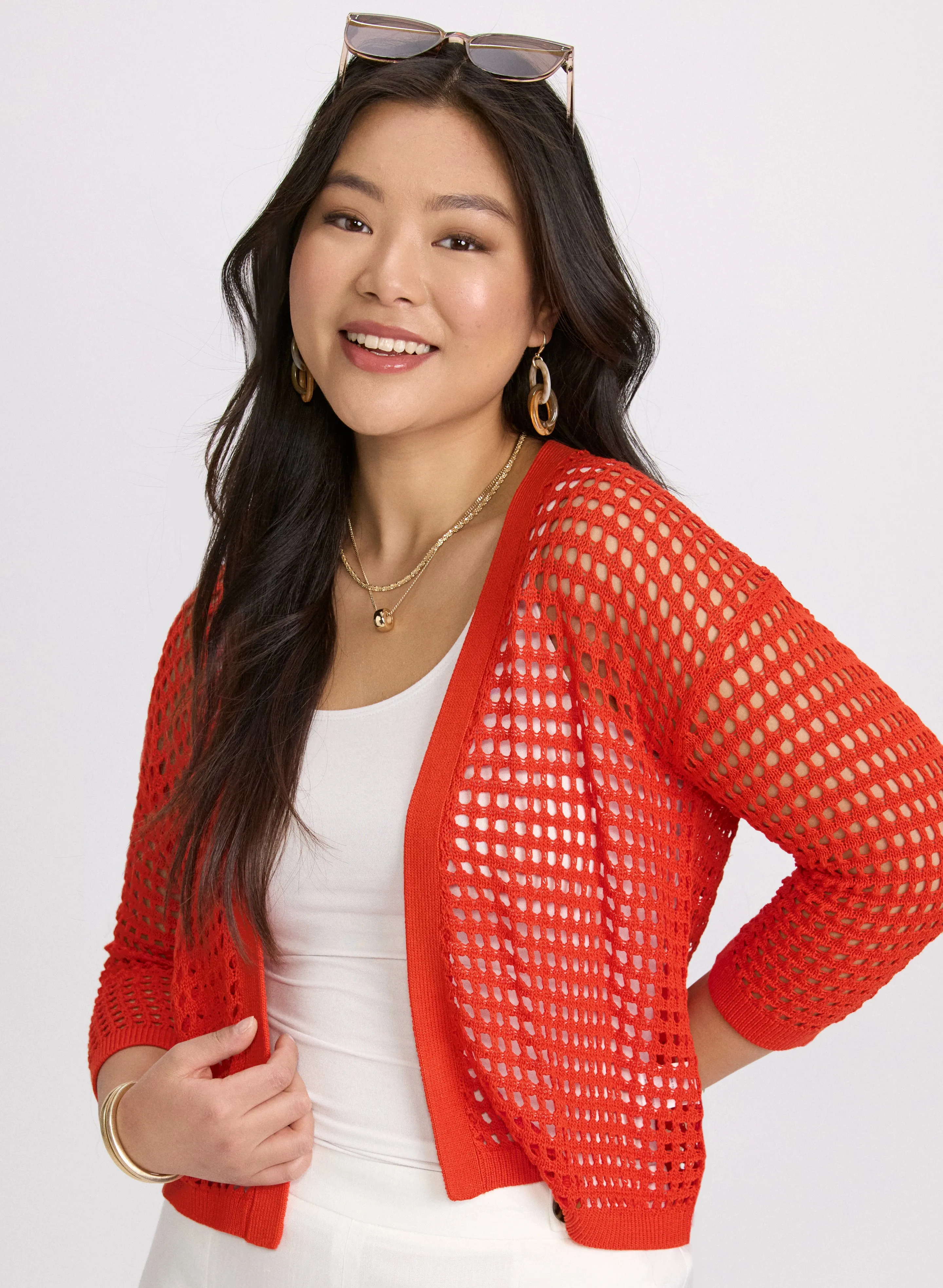 Open Knit Cardigan sold by Laura