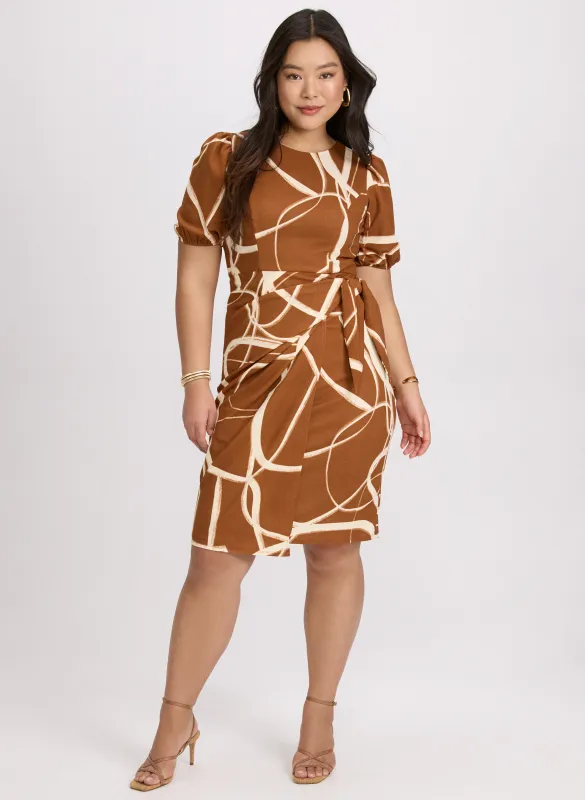 Abstract Self-Tie Dress sold by Laura