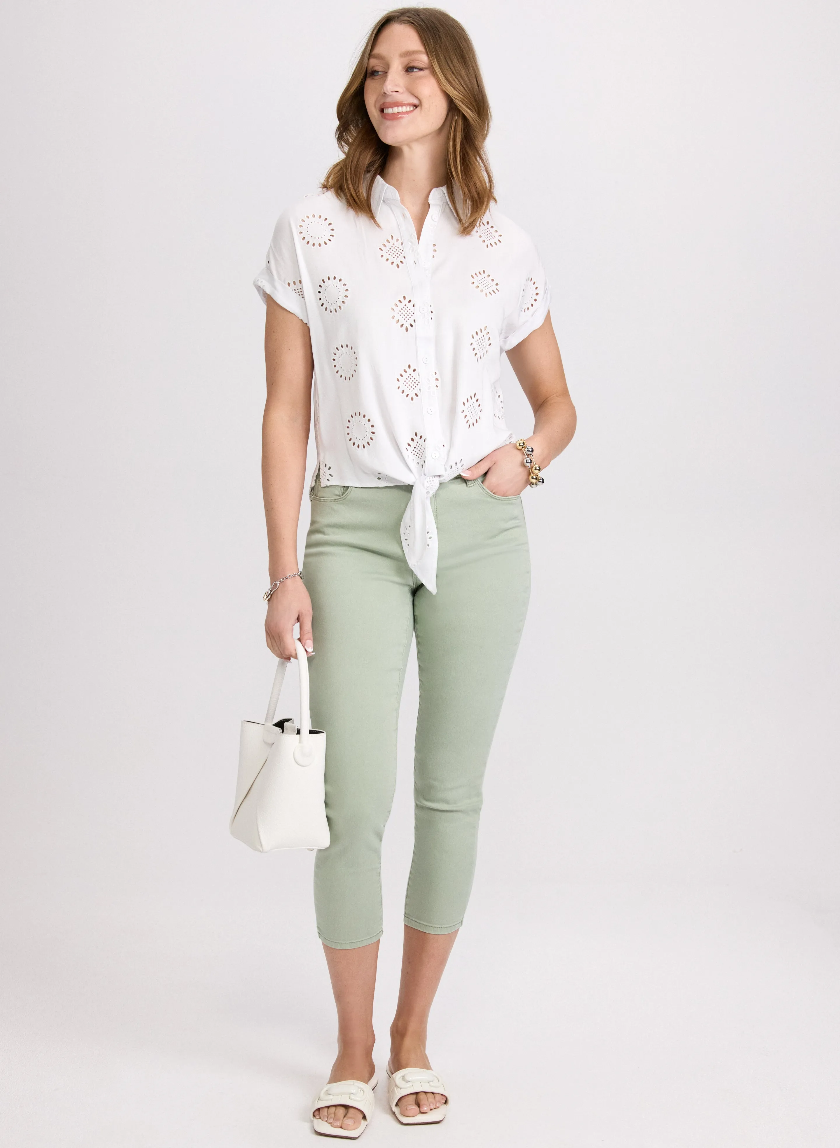 Embroidered Button-Down Blouse sold by Laura product image thumbnail 4