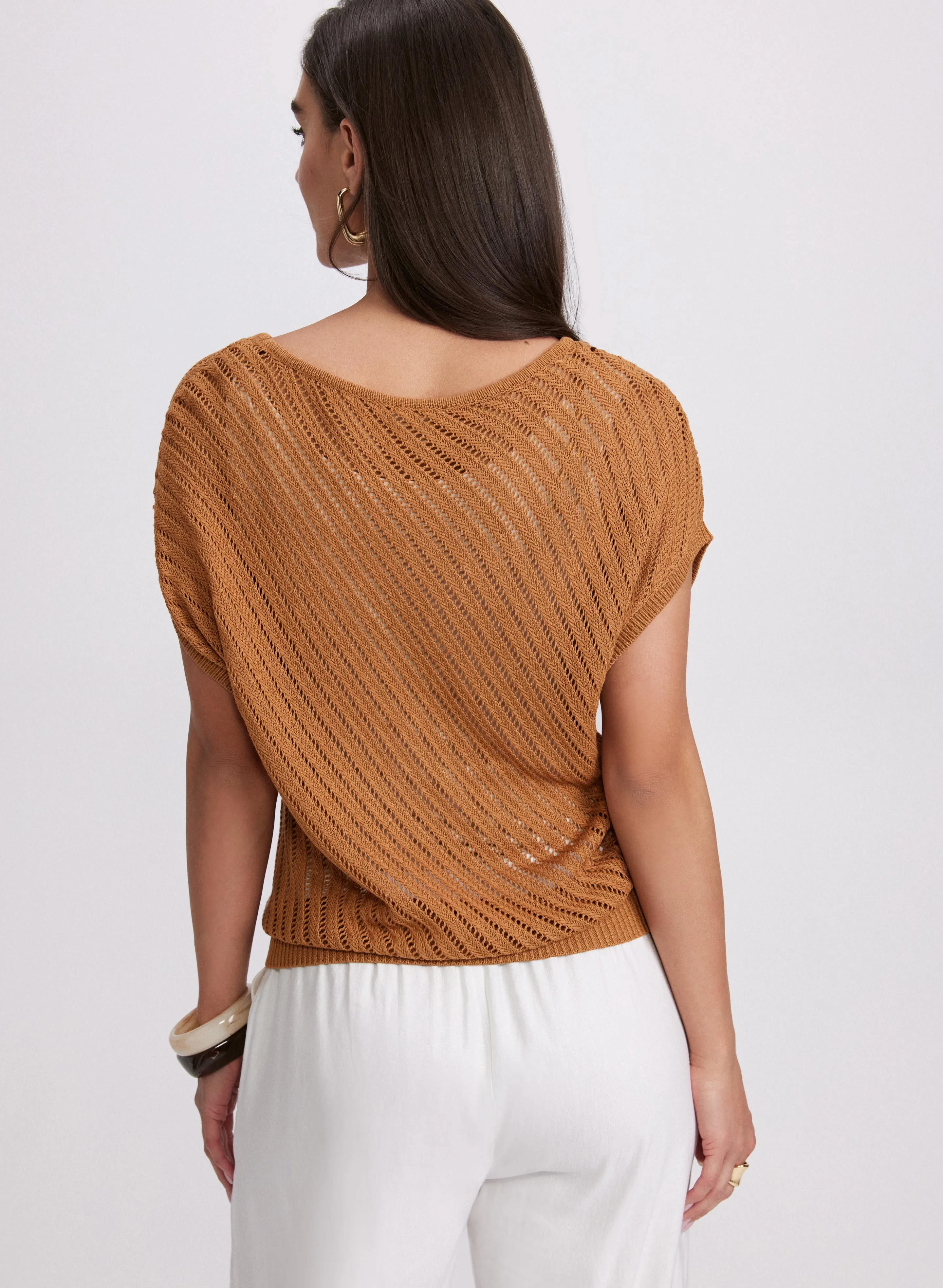 Pointelle Stitch Sweater sold by Laura product image thumbnail 3