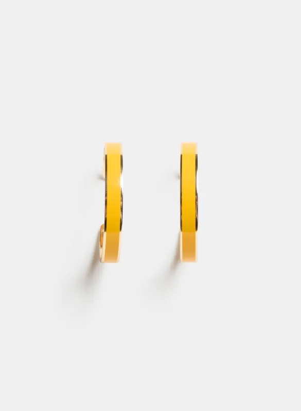 Enamel Hoop Earrings sold by Laura