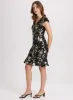 Metallic Floral Dress sold by Laura