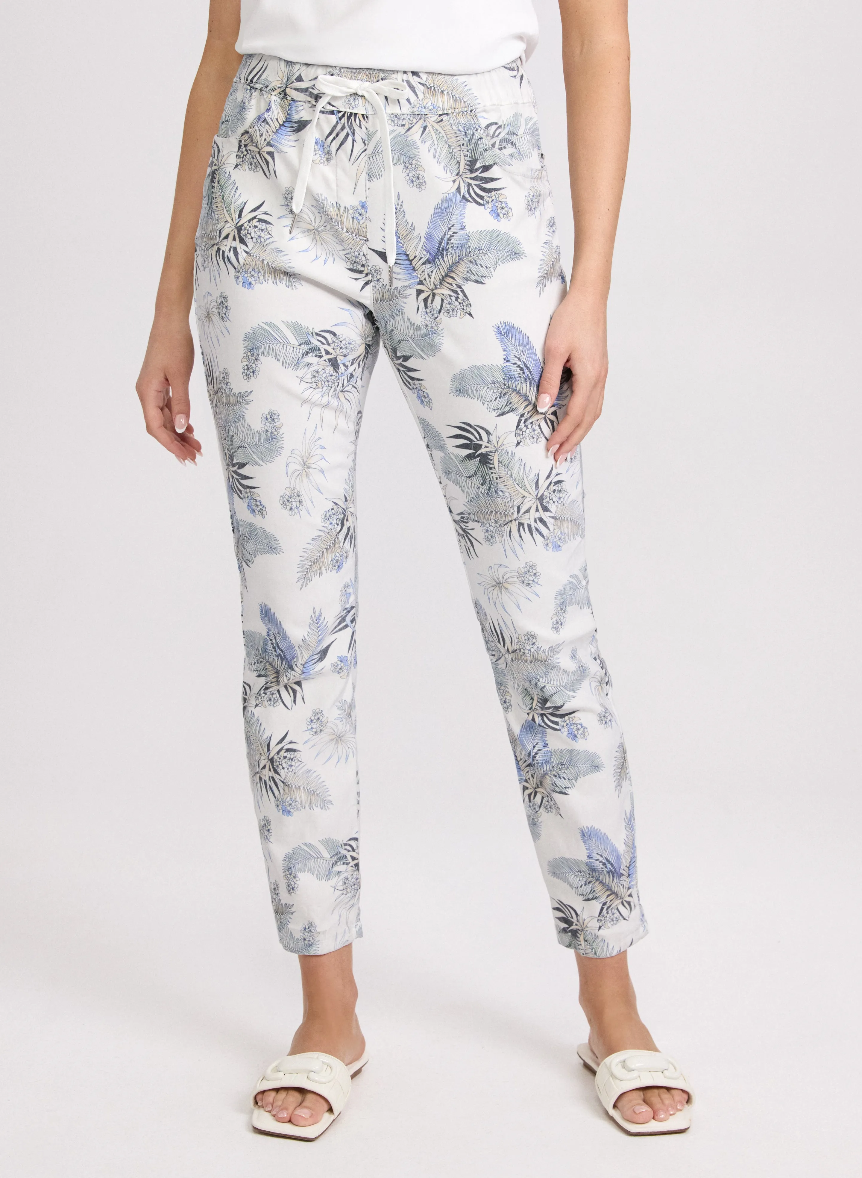 Tropical Pull-On Pants sold by Laura