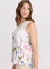Sleeveless Floral Linen Blouse sold by Laura